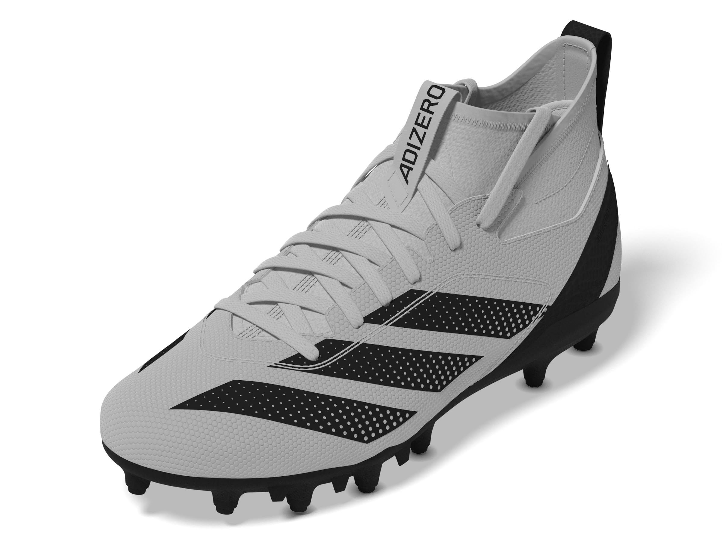 adidas Adizero Impact.2 American Football Sneaker, Grey/Black/Grey, 4 US Unisex Big Kid
