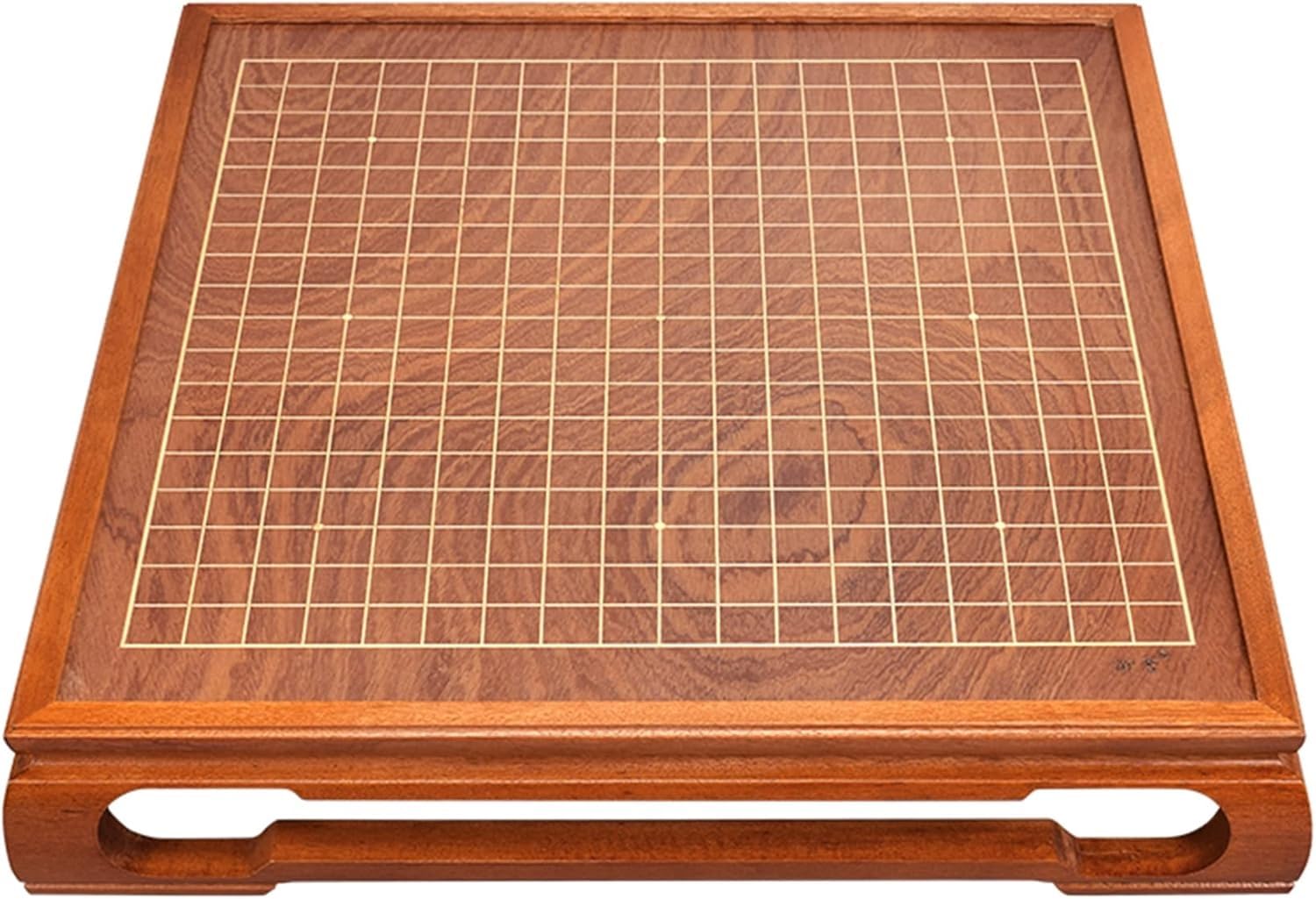 Jeu de Go avec Table en Bois de châtaignier doré, 21 x 19 Pouces, 361 Pierres GO, 2 Joueurs - Jeu de Stratégie Classique pour Adultes à partir de 120 Mois