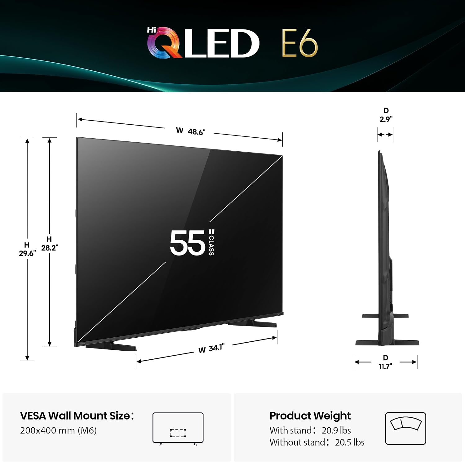 Hisense 55E6SF