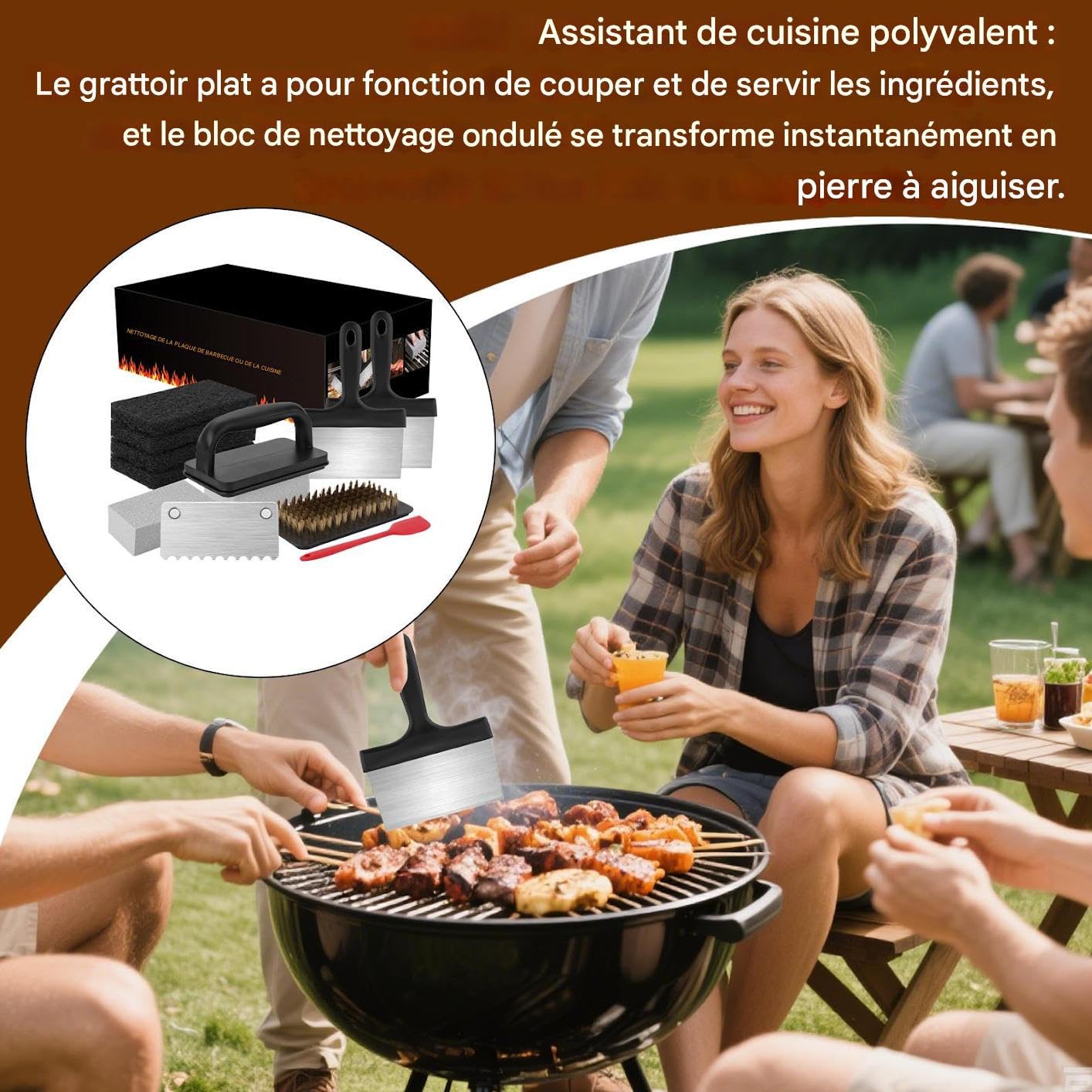 Kit de Nettoyage pour de Cuisson Nettoyant Restaurateur pour s
