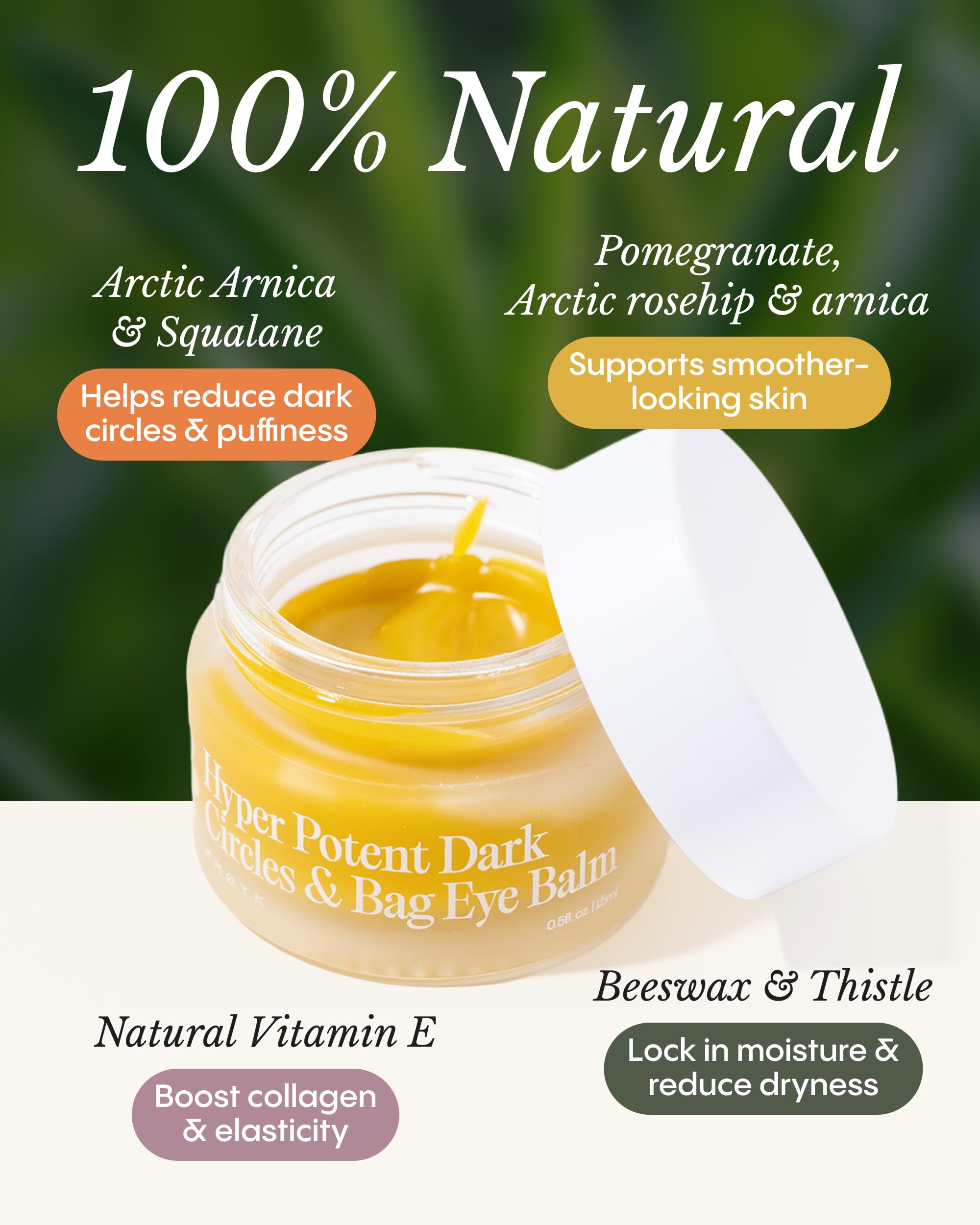 FRØYA Organics Hyper Potent Dark Circles & Bag Eye Balm with Arctic Botanicals