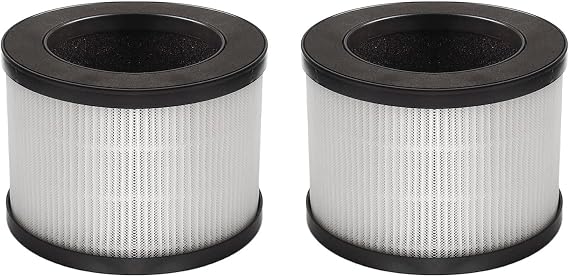 2 Pack H13 True Replacement Filter for Tolife TZ, FreAire 6391RGB, for AROEVE MK01/MK06, for KLOUDI DH-JH01 Air Purifier 3 in 1 with Activated Carbon