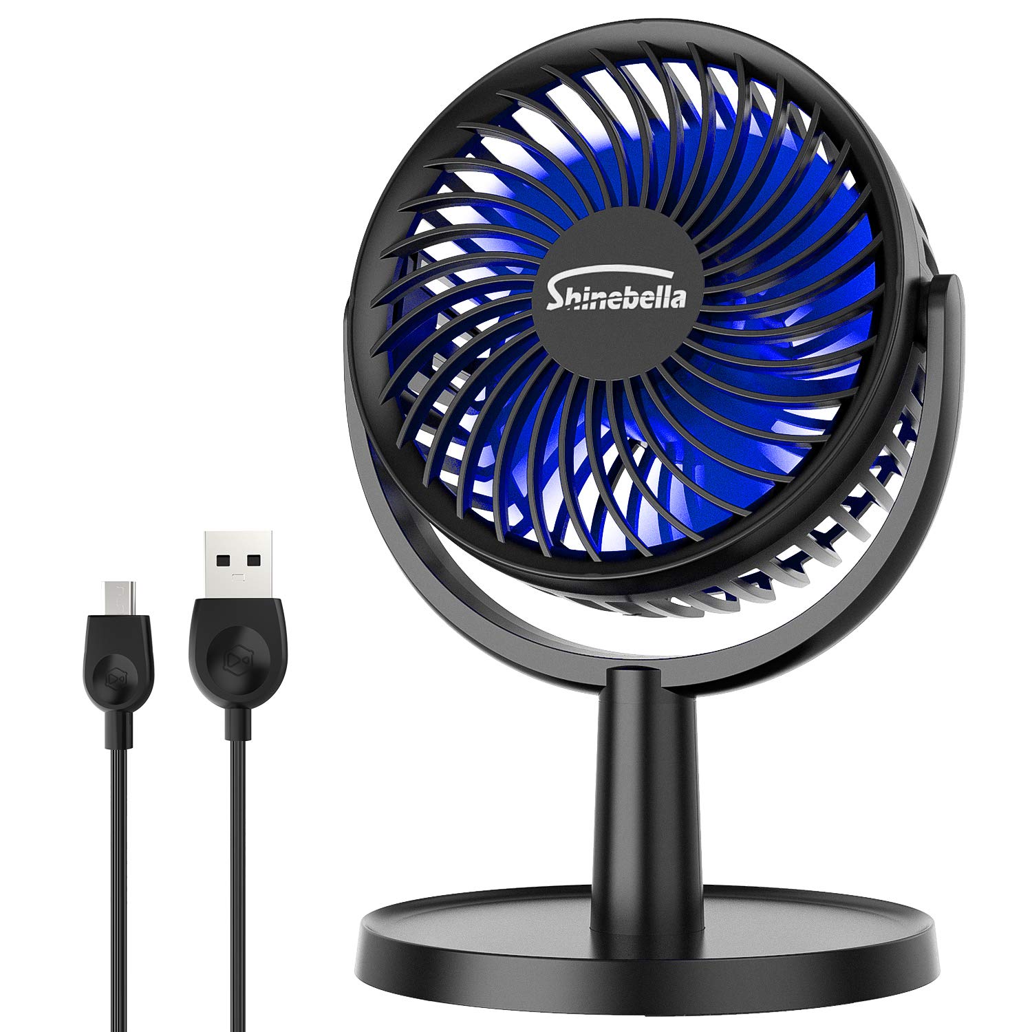 Buy Portable USB Desk Fan with 4 Speeds, Small Cooling Mute Fan, 310