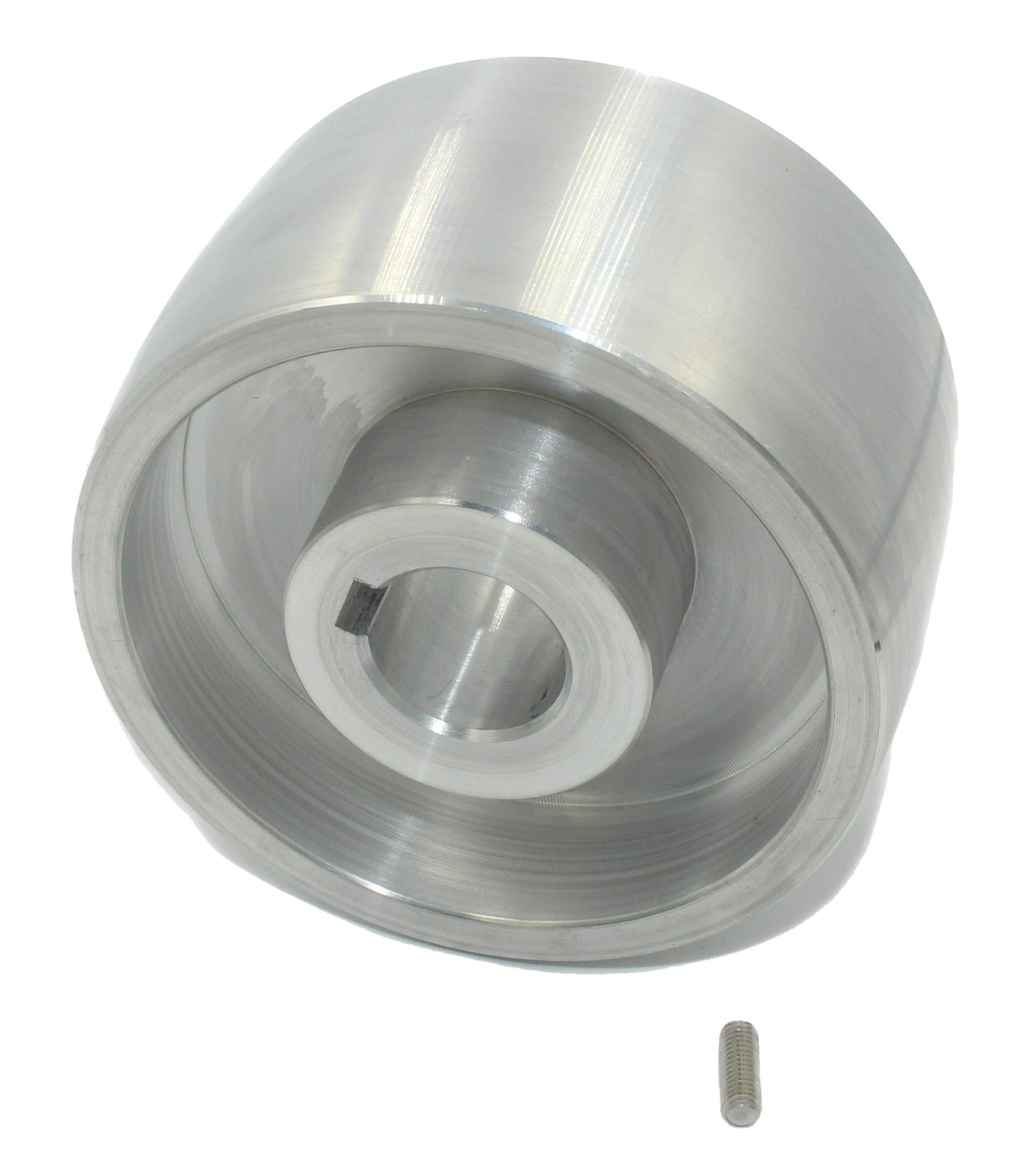 (Drive 100-24) Riemenschleifer-Antriebsrad CNC-bearbeitetes Riemenschleifer-Antriebsrad für Messerschleifer 100 mm Durchmesser - 55 mm breit mit 24 mm Bohrung