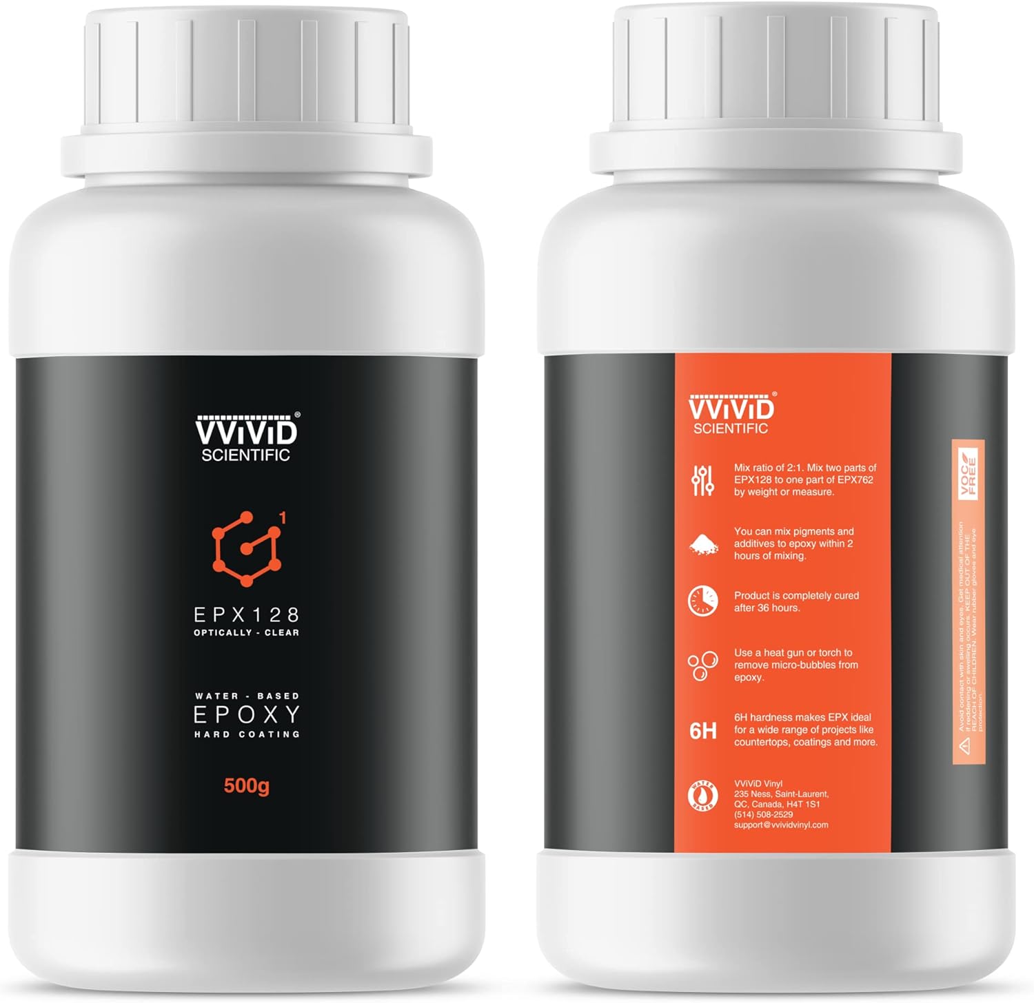 VViViD Optically Clear 2-Part Epoxy Hard Gloss Coating Resin (750g Small Pack)