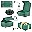 MOYEUPAC Green Gift Box,9 X 7 X 4 with Lids for Presents Magnetic Closure Gift Packagingfor Birthday, Christmas-Green with Ribbon