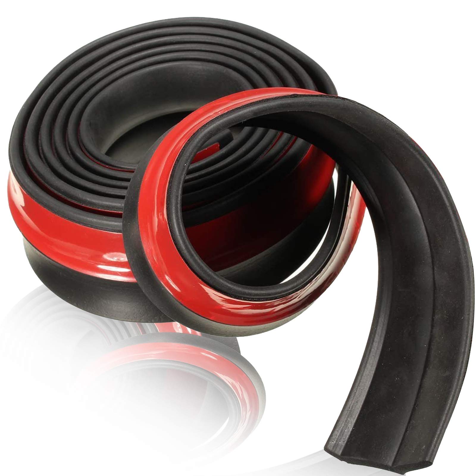 Frontspoiler Lippe Original Universal Auto Spoilerlippe Splitter 2.5M Schutz Zum Kleben Körper Rock Protector für Pkw Truck SUV