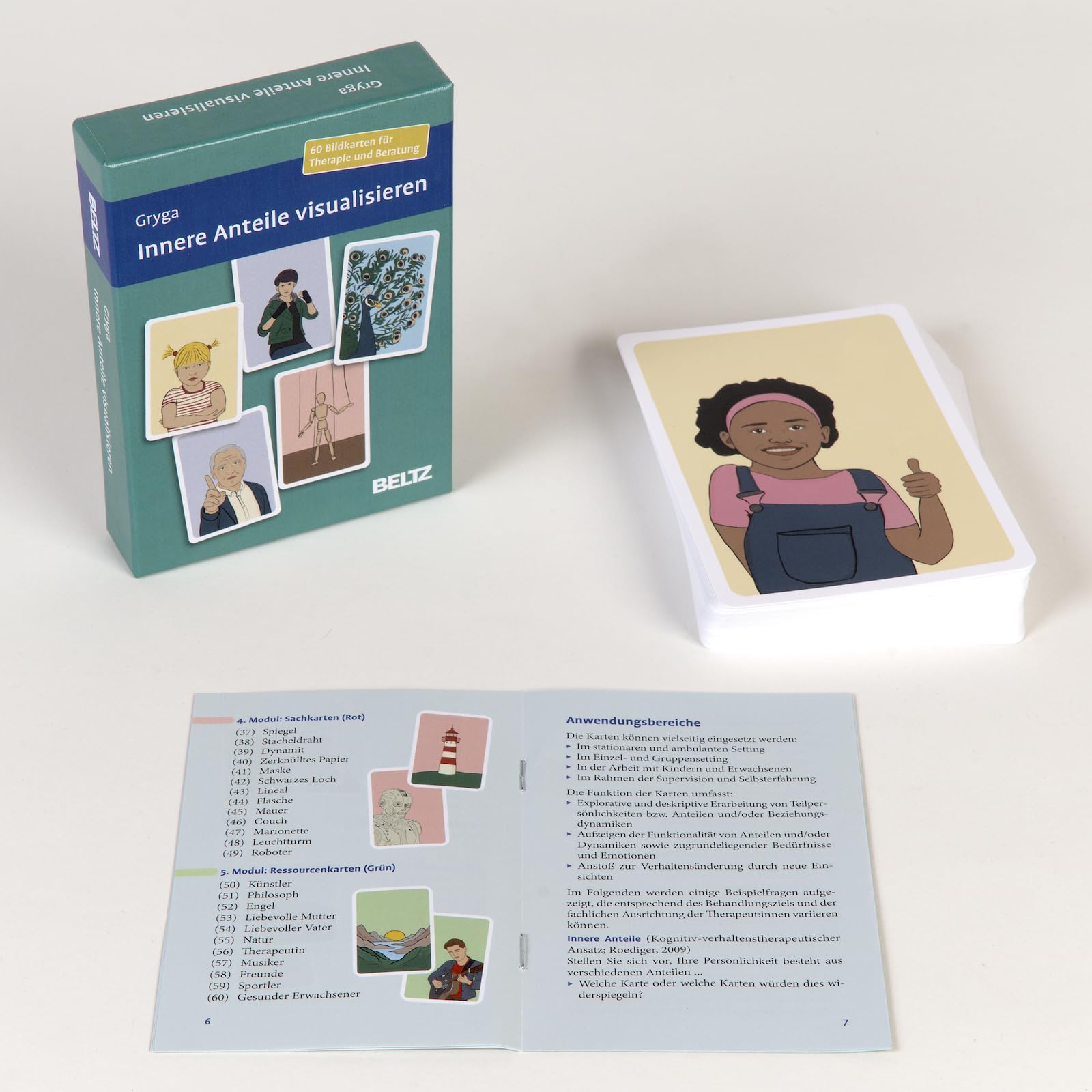 Innere Anteile visualisieren: 60 Bildkarten für Therapie und Beratung. Mit 12-seitigem Booklet in stabiler Box, Kartenformat 9,8 x 14,3 cm (Beltz Therapiekarten)