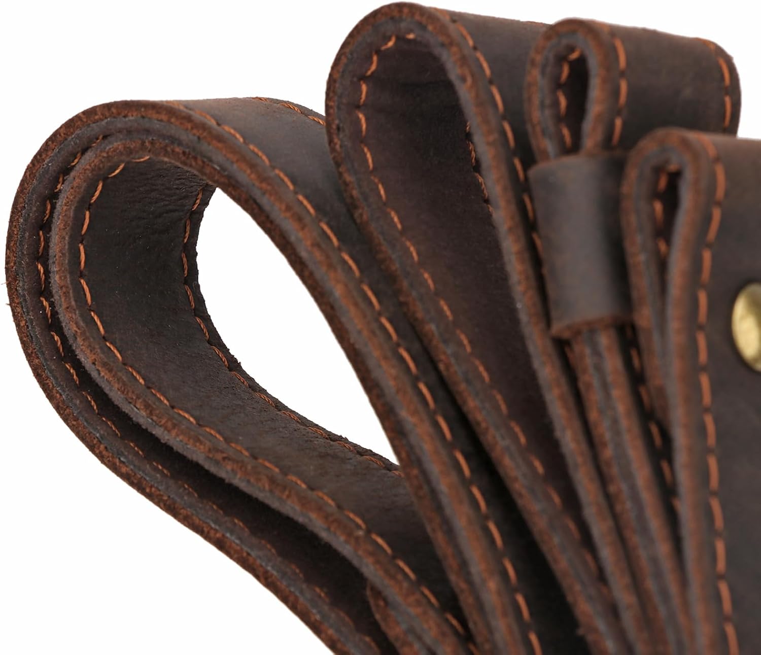 TOURBON Universal Leather Rifle Sling Comfortable No Slip Gun Carrying Strap with Swivels