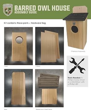 GK-BAR: Gamekeeper Barred Owl House Cedar Construction, Made in The USA