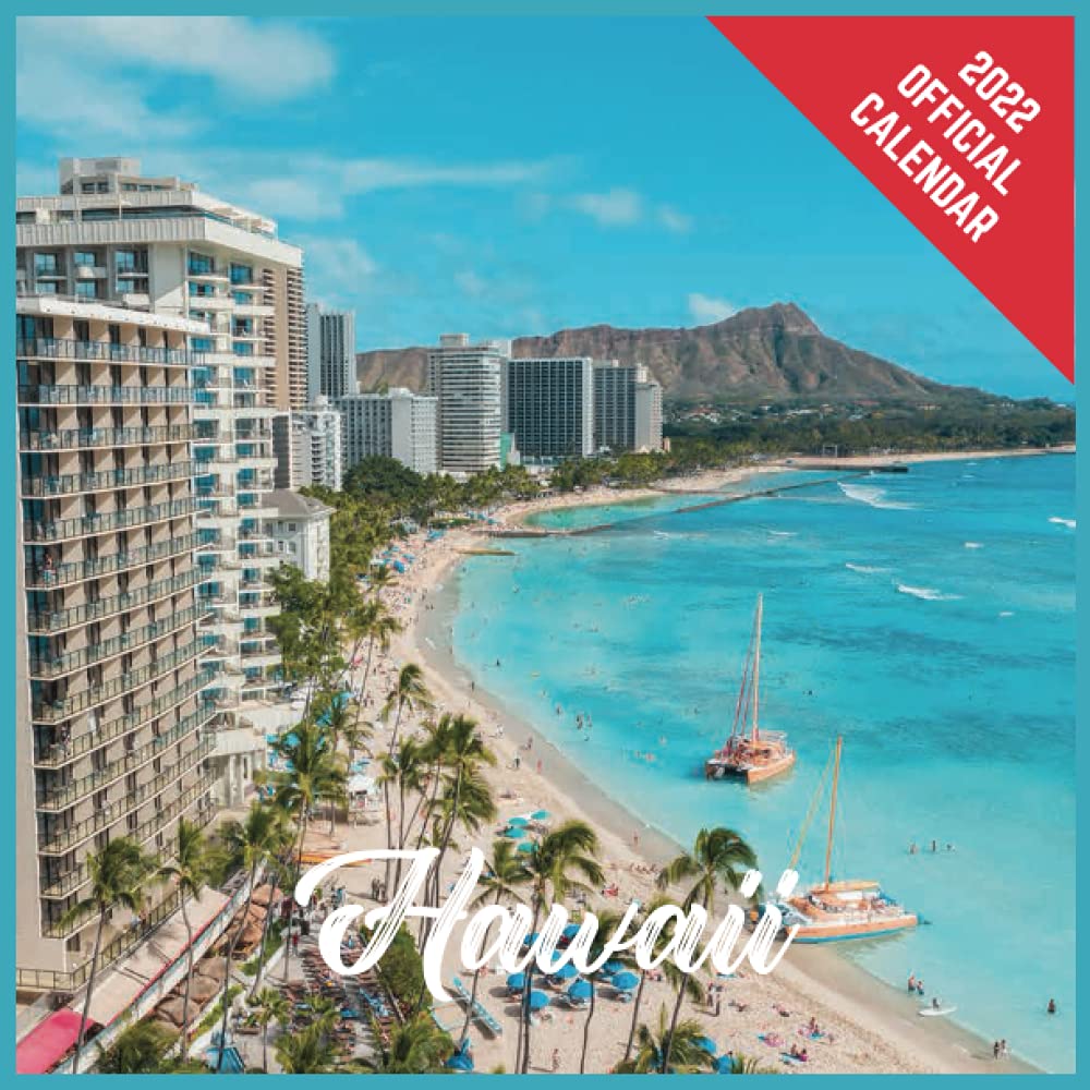 Buy 2022 Hawaii Hawaii Official 2022 Monthly Planner, Square with 19