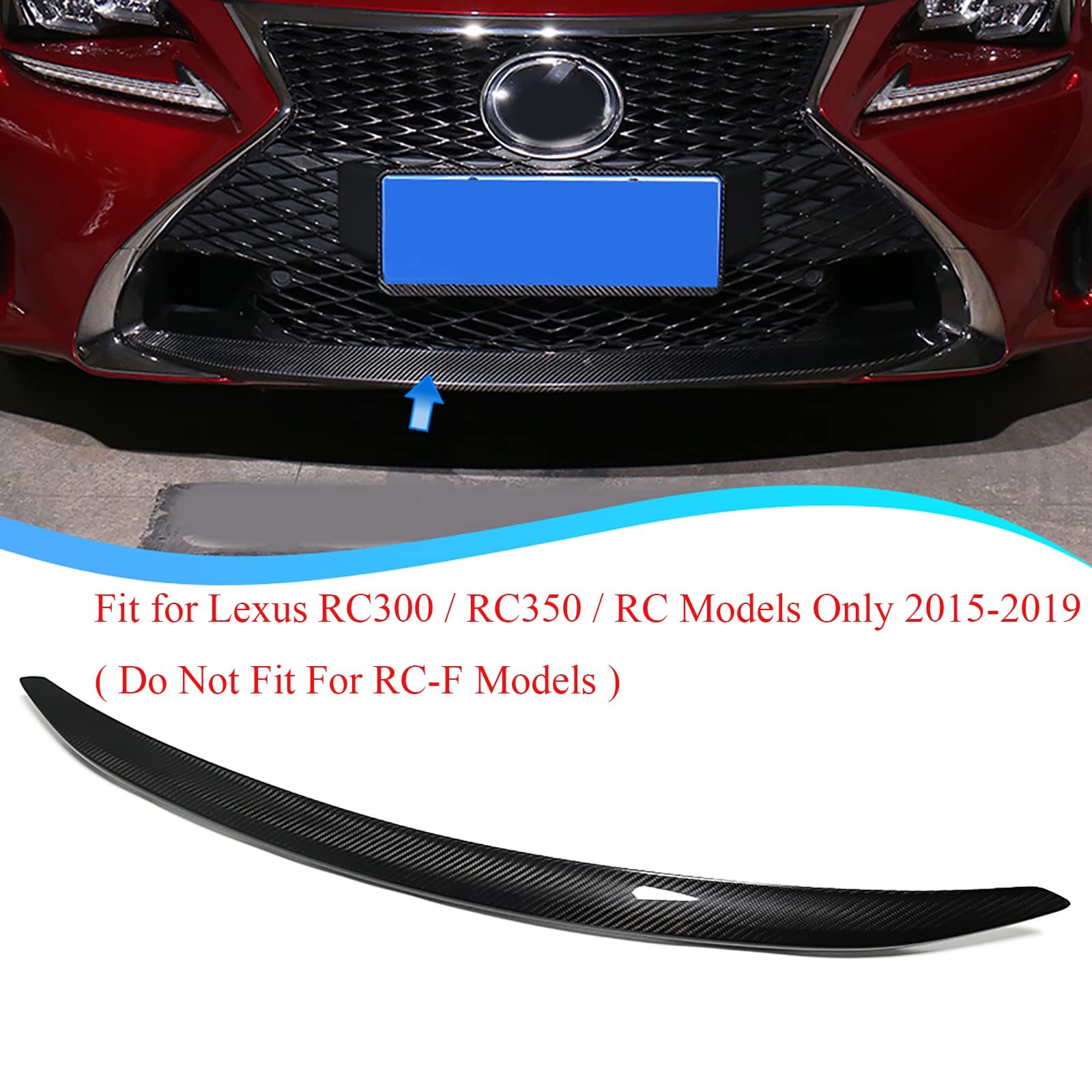 レクサスRCフロントバンパー　スポイラー付き レクサス RC フロントリップスポイラー スポイラー LEXUS F