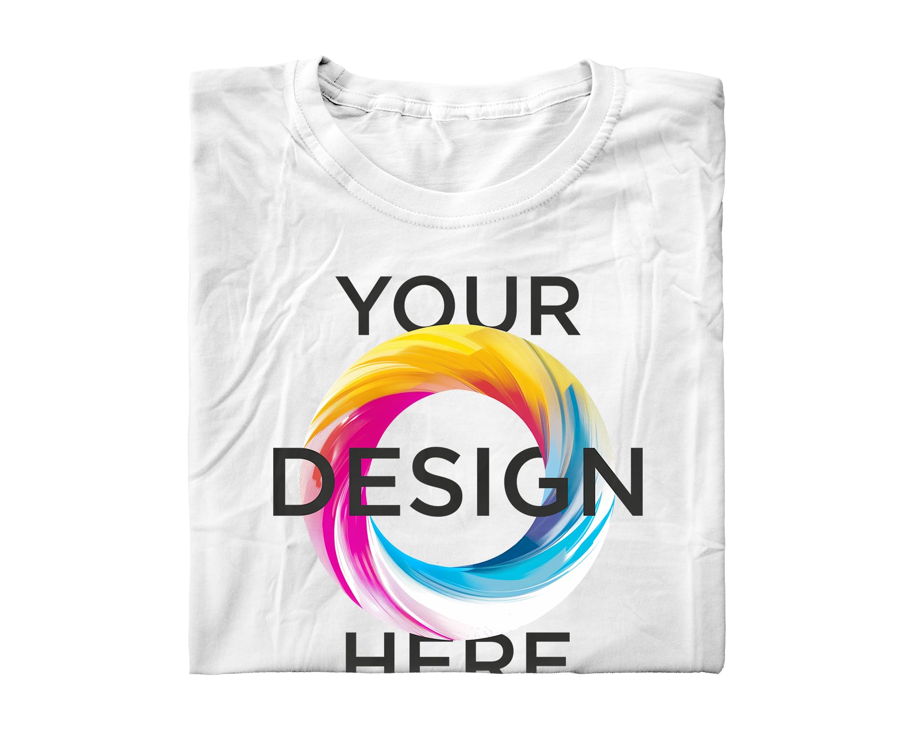 Camiseta Personalizada Unisex 100% Algodón Manga Corta con Texto y Foto Personalizada