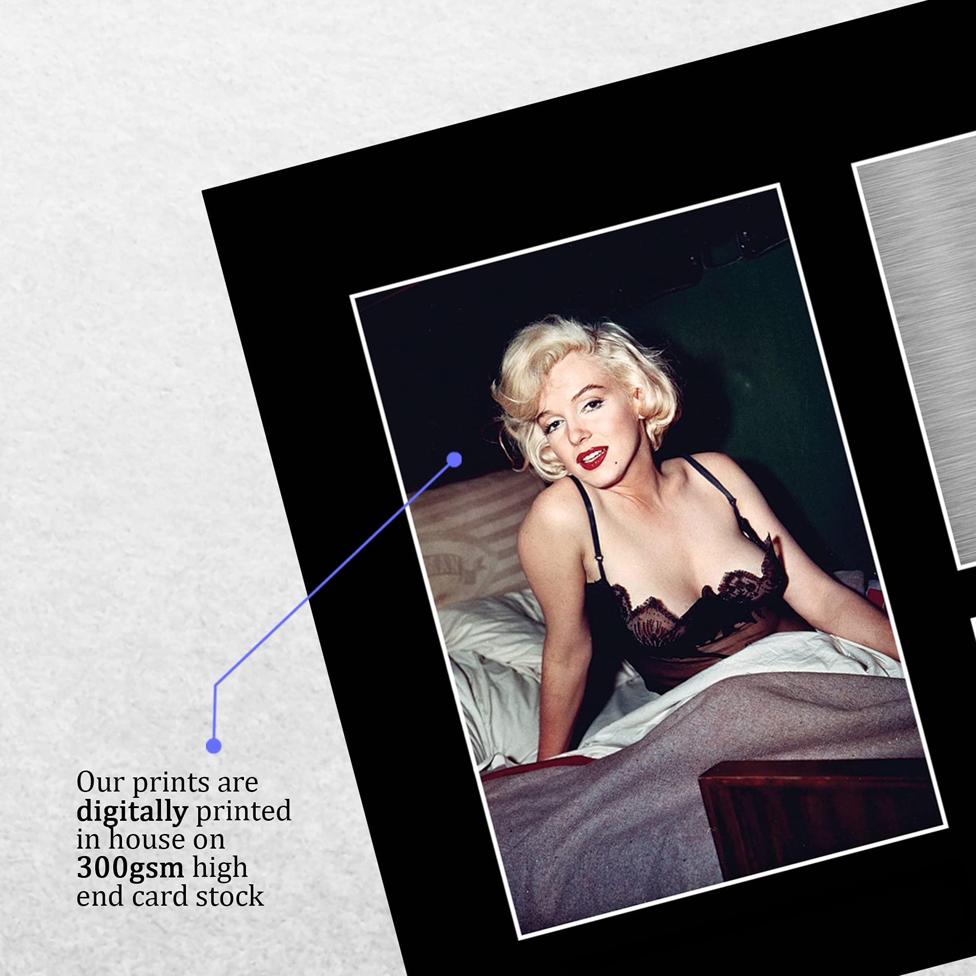 HWC Trading Foto Stampata Autografata Di Marilyn Monroe - 'Some Like It Hot' - Cornice Nera Formato USA