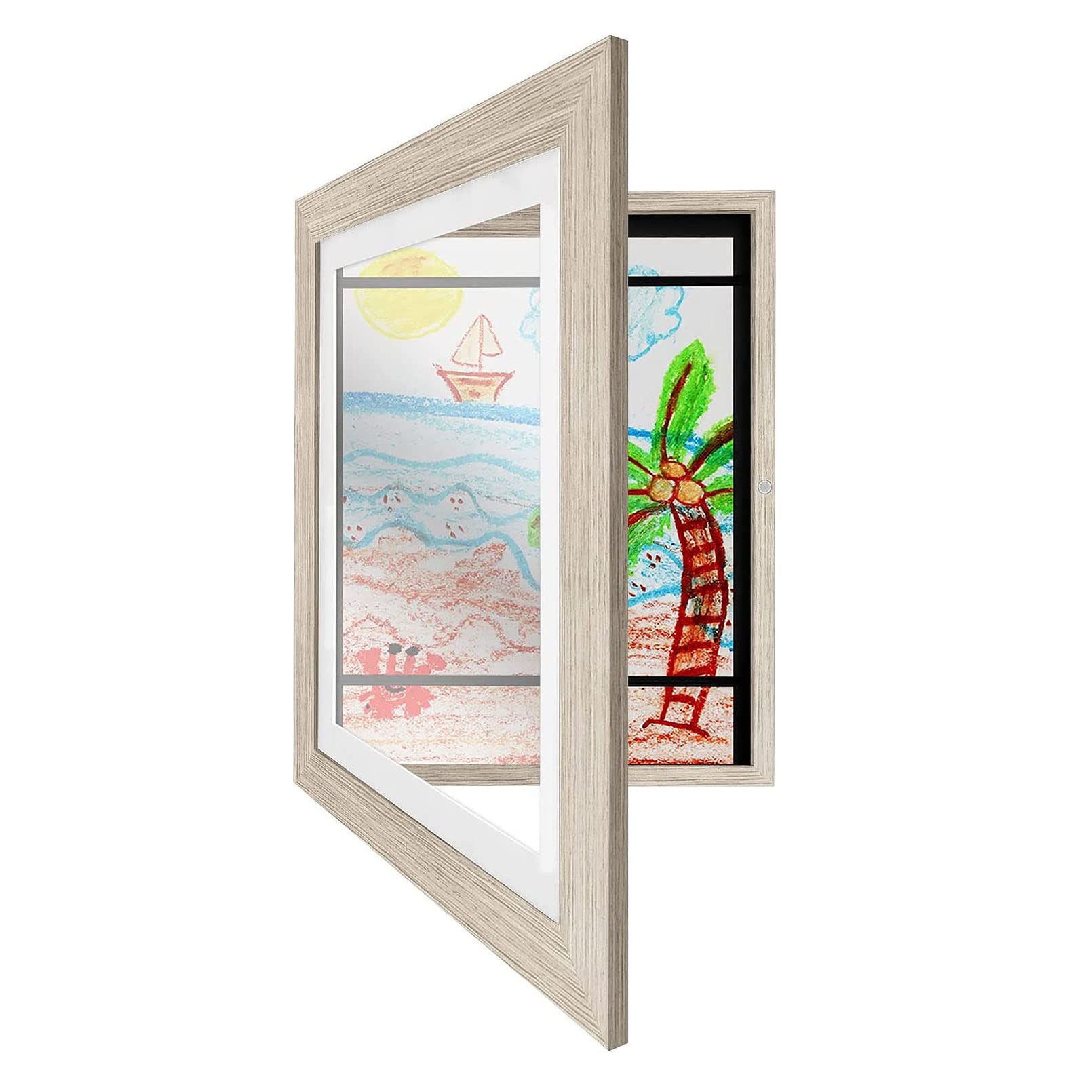 Cadres d'art en bois pour l'affichage mural des dessins d'enfants à la maison