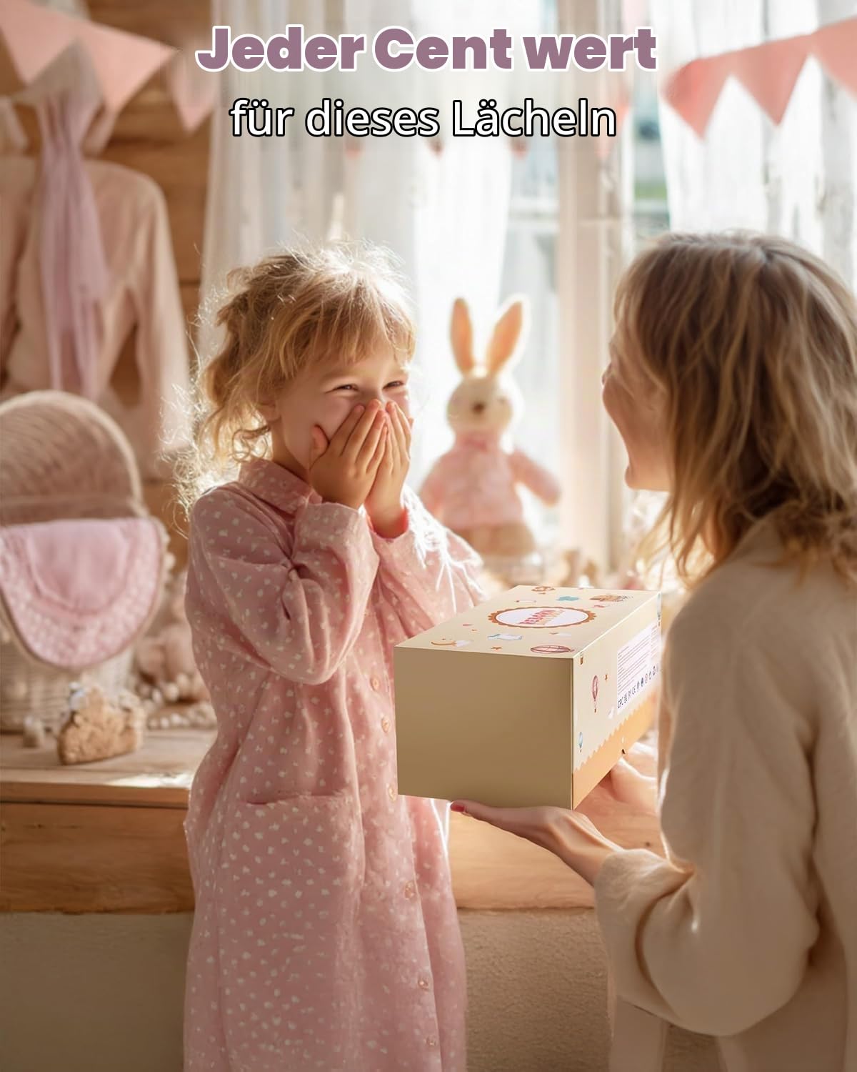 BABESIDE 8-teilige Kleidung für wiedergeborene Puppen mit Wiege, passend für 17-22-Zoll-Puppen, Puppenkleidung, Bekleidungszubehör. (Rosa Kleidungszubehör für 17-22-Zoll-Puppen.)