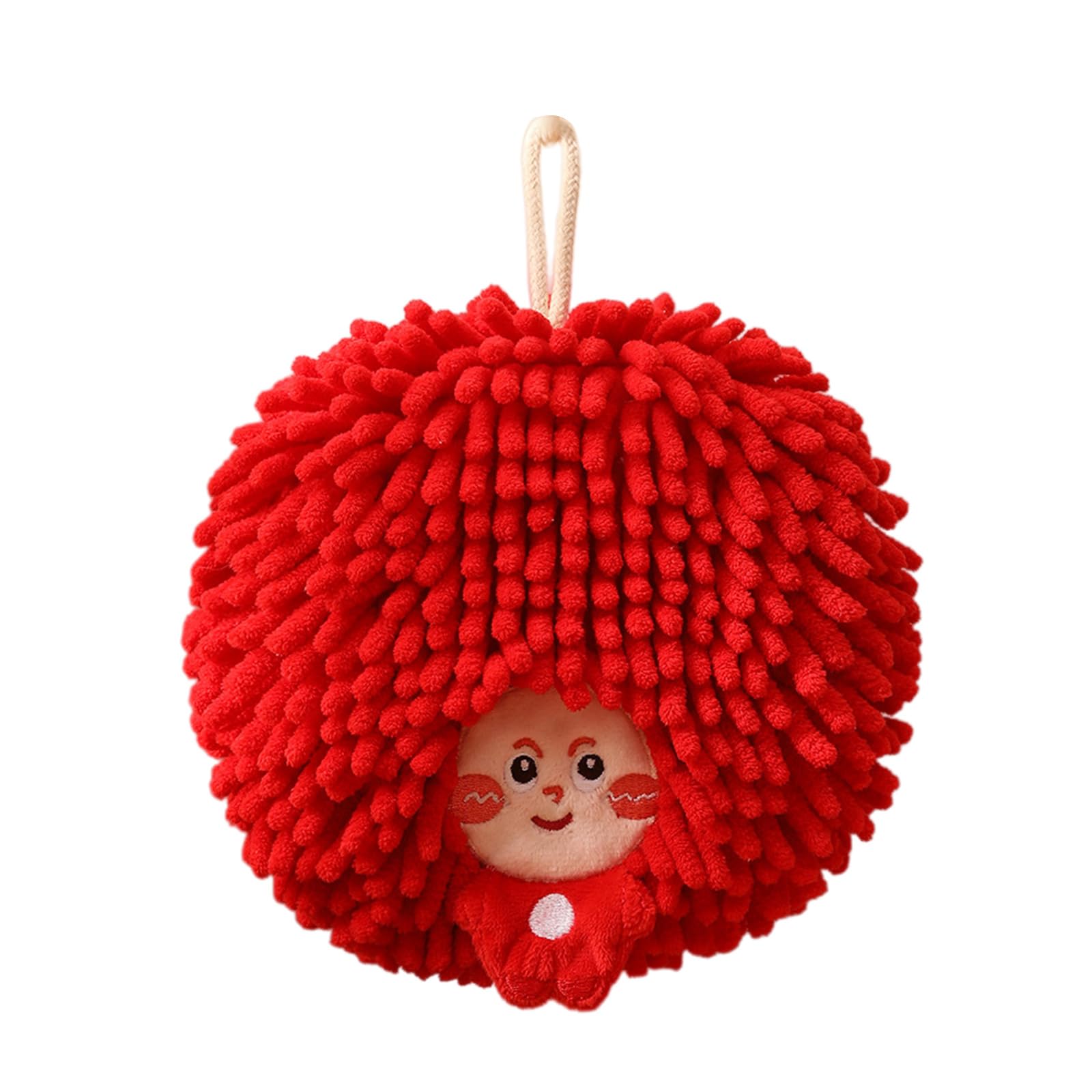 Msioytog And Absorbent Chenilles Hand Towel Big Head Design Great for Gifts and Home Use Lovely Pet Drying Towel
