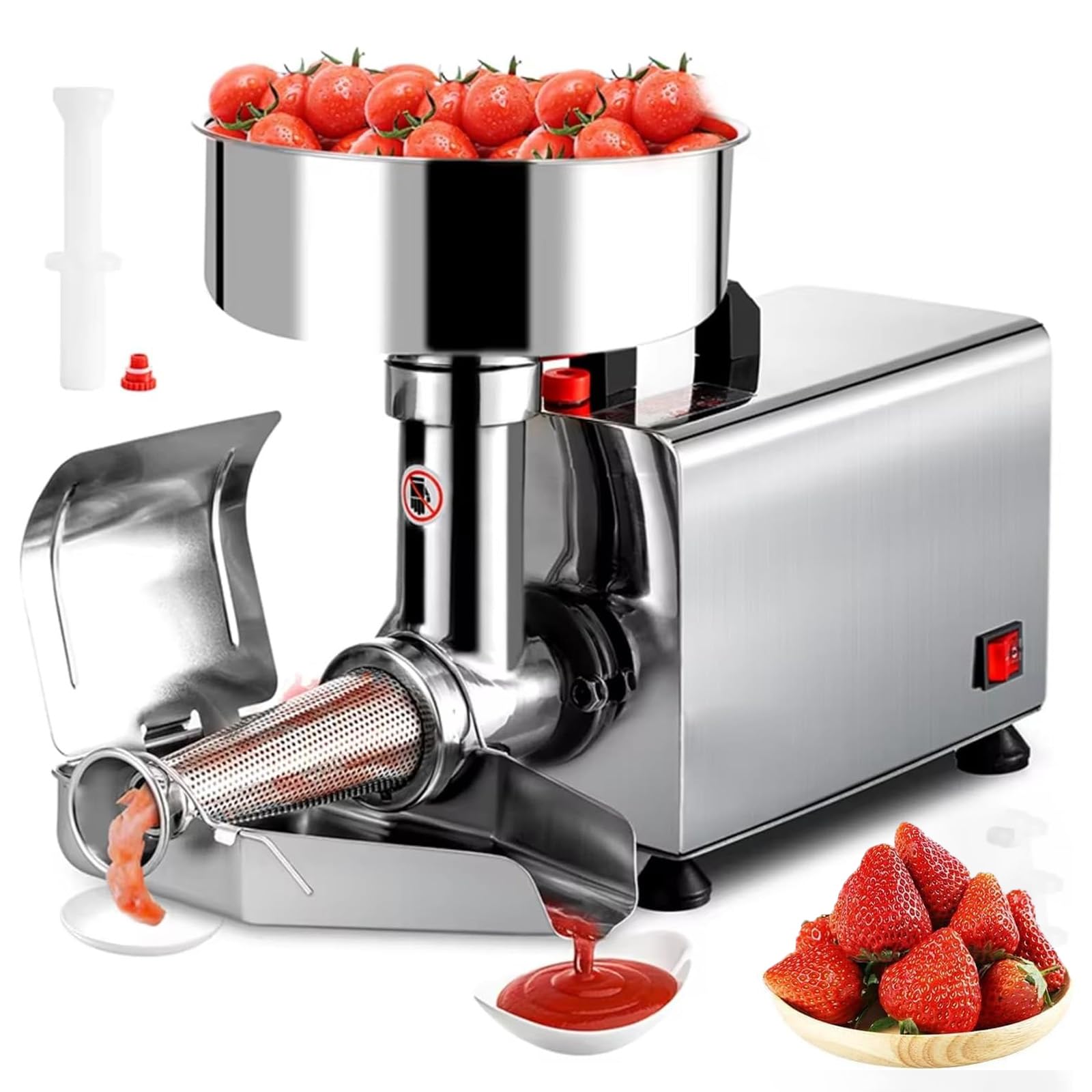 Smerigliatrice elettrica per salsa di pomodoro, 450 W, per marmellate e salse, ideale per preparare salse fresche di fragole e lamponi