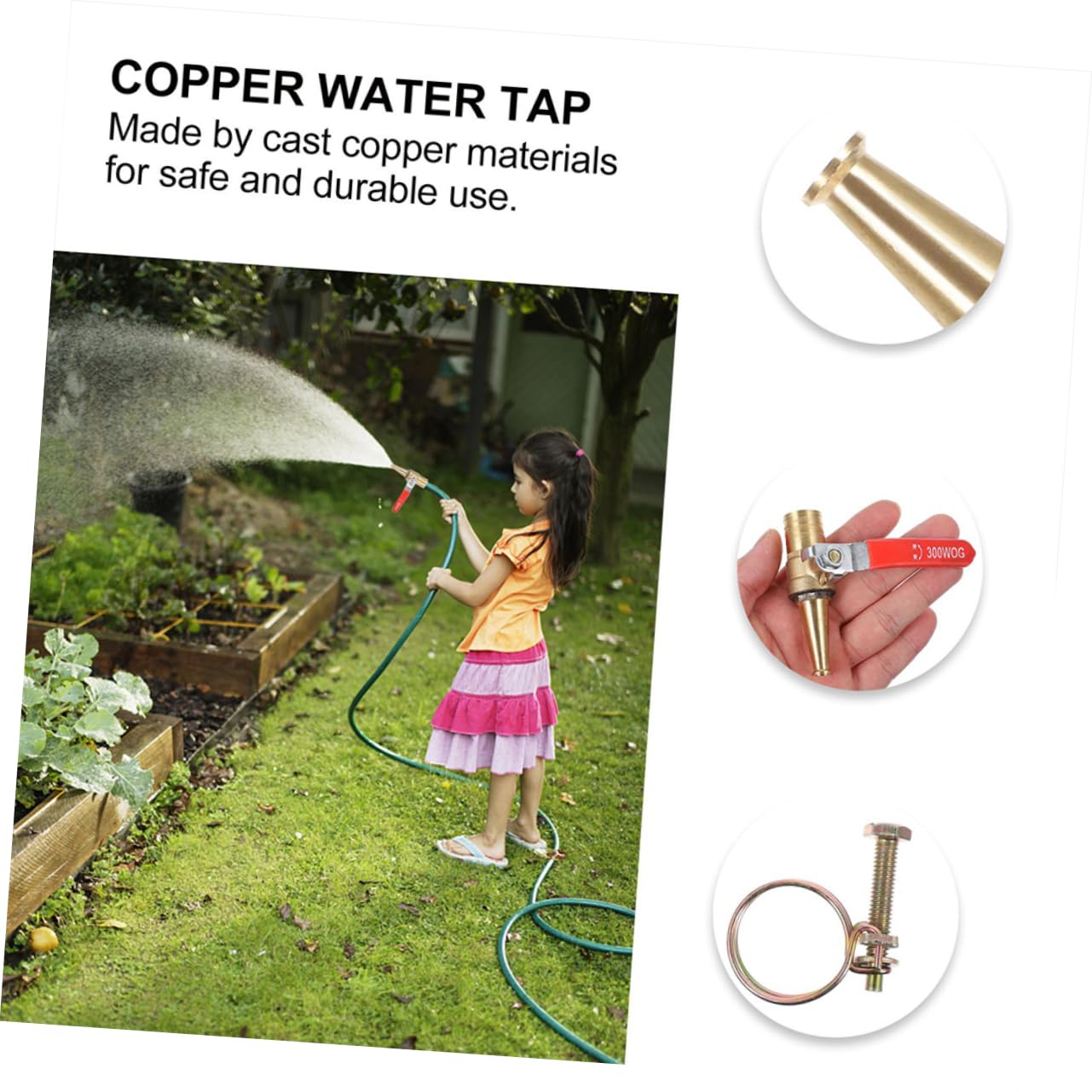 BESPORTBLE 4pezzi Ugello Per Tubo Da Giardino Ad Alta Pressione Accessorio Per Lavaggio Auto Ugello Per Irrigazione e Pulizia Esterni Design Resistente e Facile Da Installare