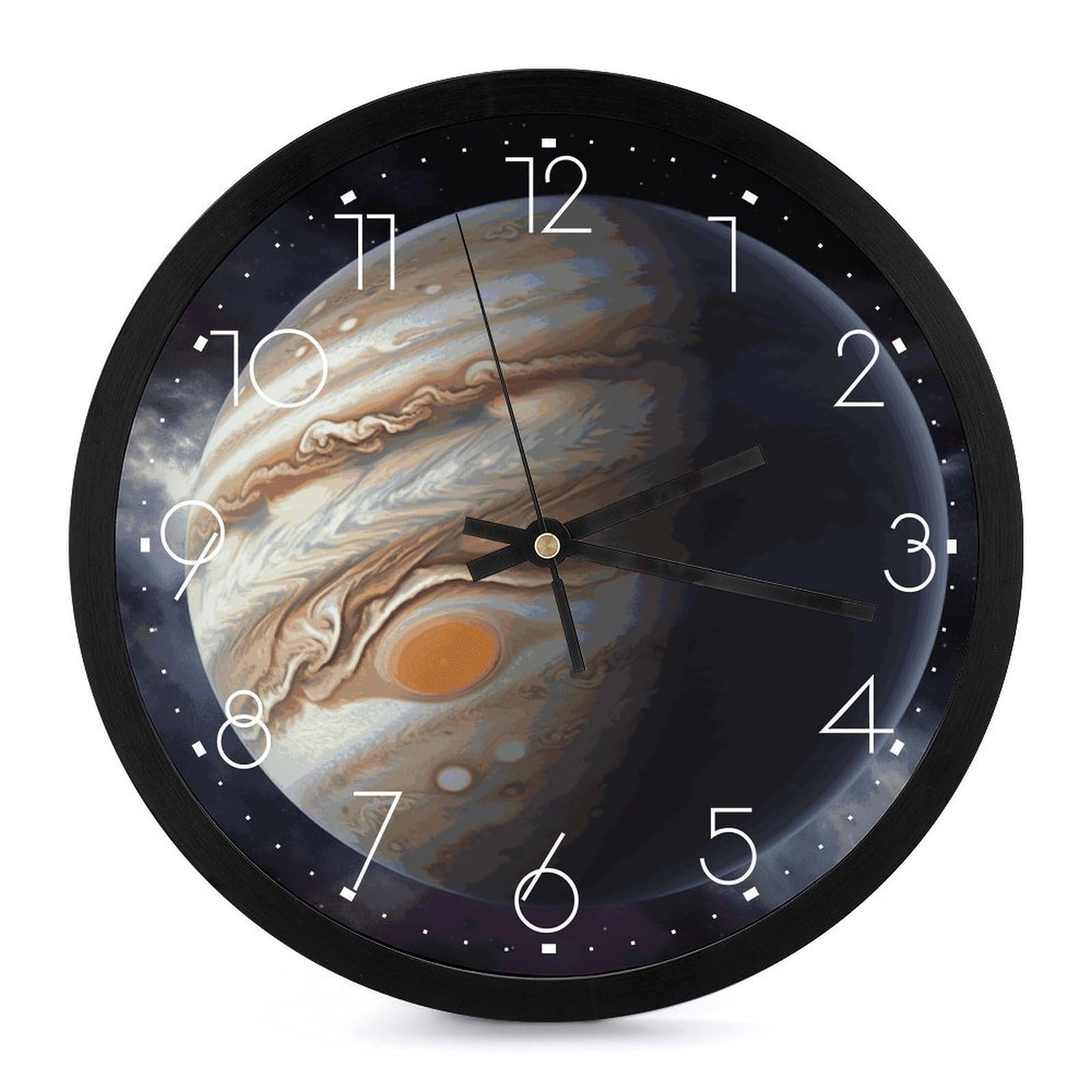 Horloge murale silencieuse à quartz 25cm sans tic-tac pour bureau