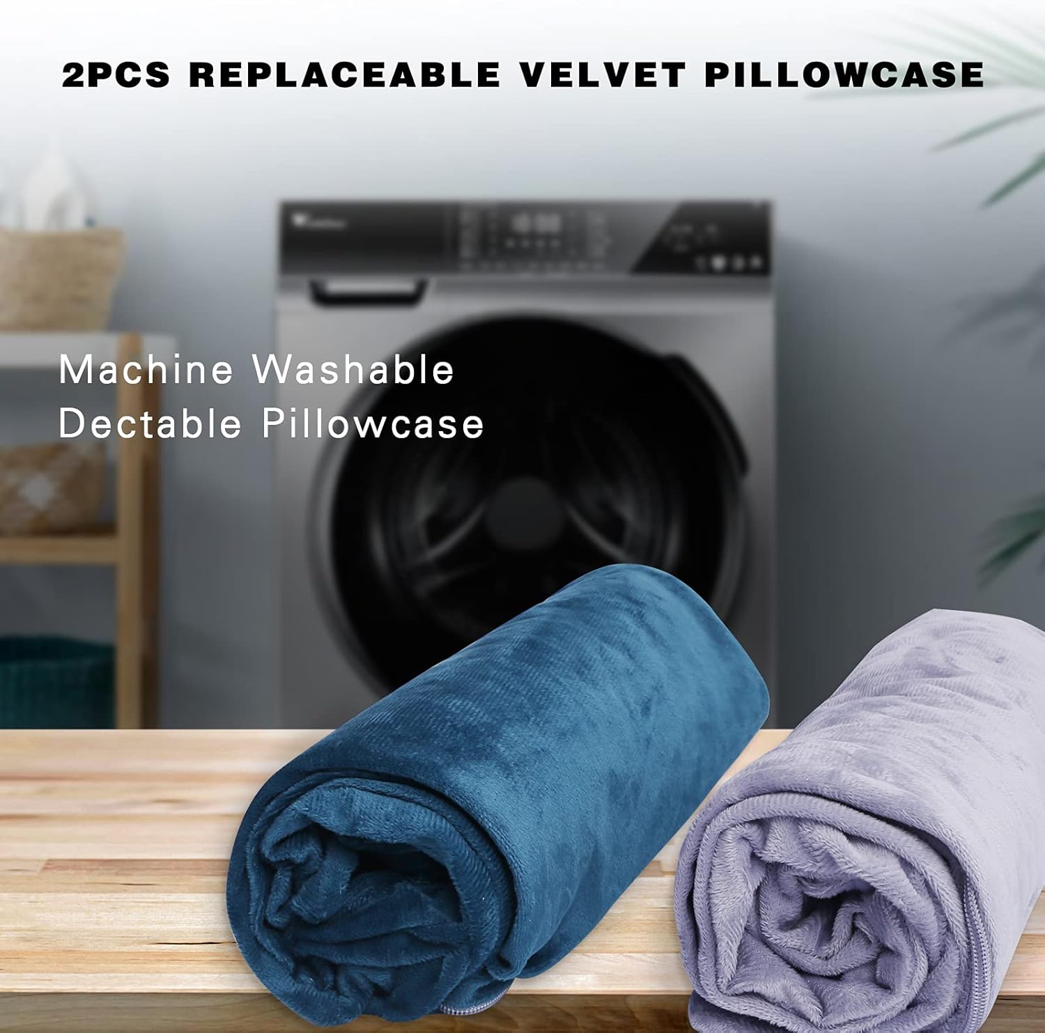 Pregnancy Pillow with 2 Velvet Cover, Rukoy Pregnancy Body Pillow for Side Sleeping, U Shaped Maternity Pillow for Belly Back Support : Baby