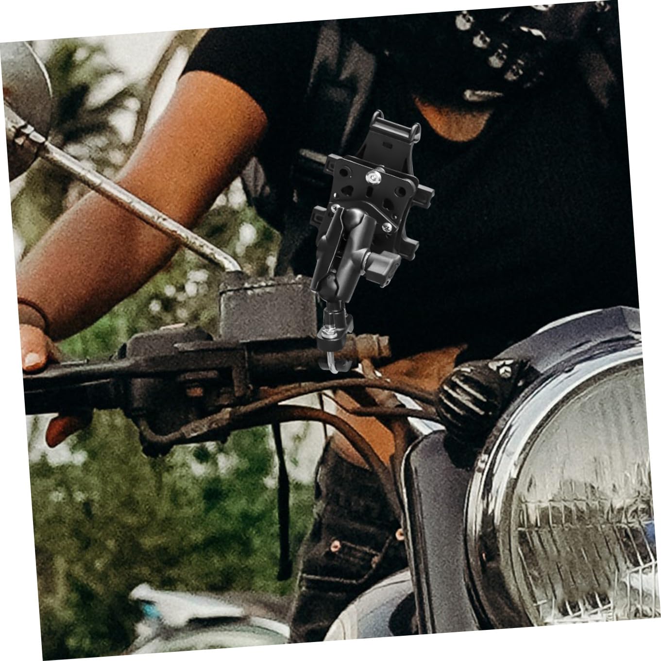 PLAFOPE Soporte para Teléfono de Motocicleta Absorción de Impactos