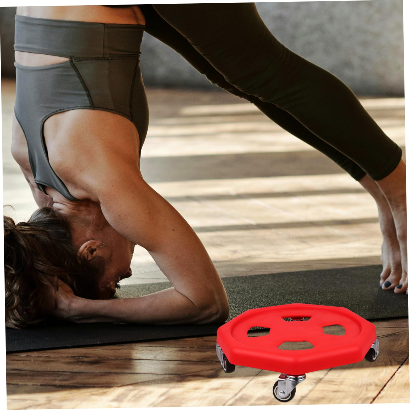 UKCOCO Discos Deslizantes de Entrenamiento Abdominal, Silenciosos y Portátiles, PP, con Rodillera y Cojín para Gimnasio en Casa