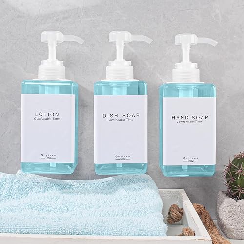 Vista 35 de Botellas recargables de champú y acondicionador para pared de ducha, dispensador de champú y acondicionador con bomba sin taladro