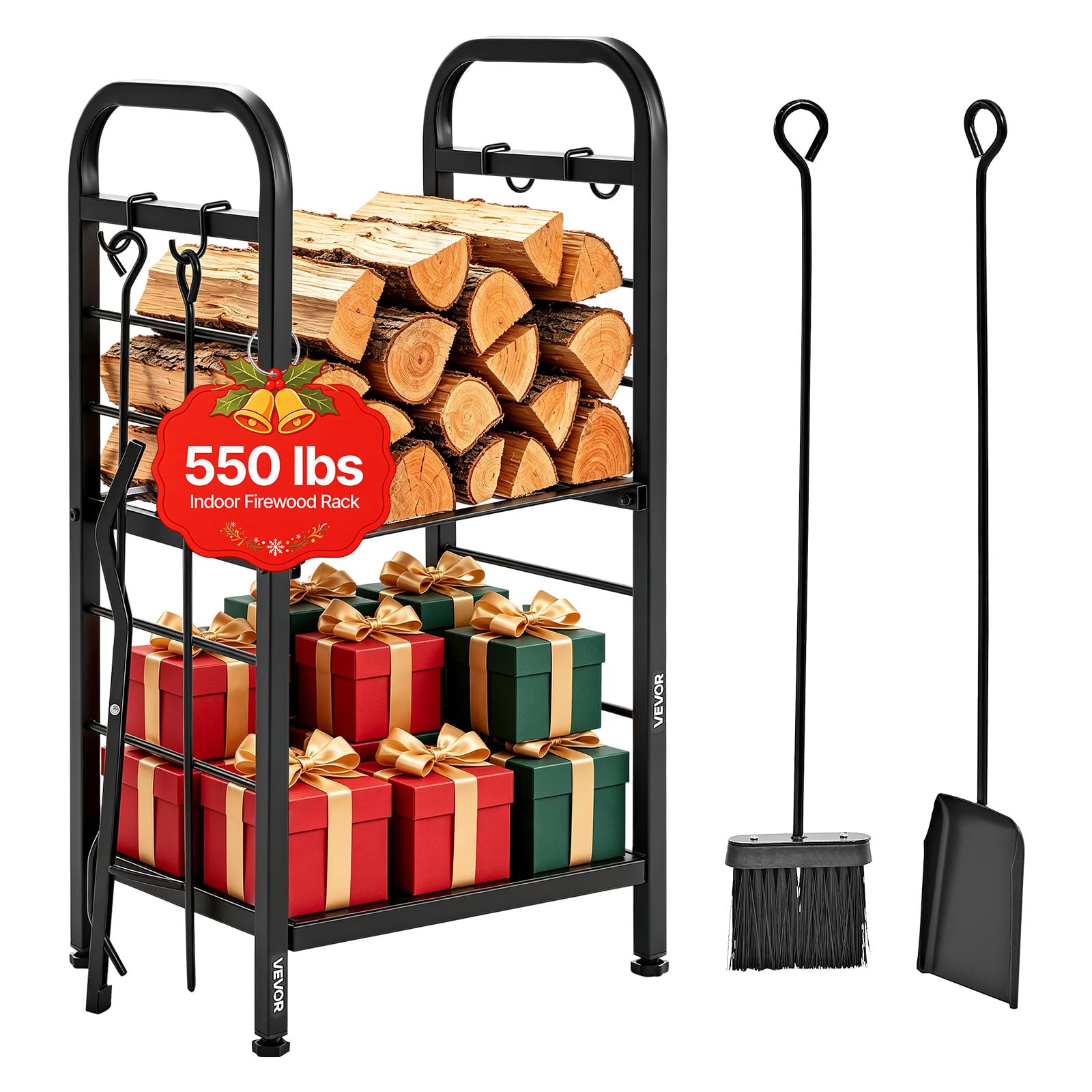 VEVOR Firewood Rack 15.75 Inch Heavy Duty Indoor Fire Wood Storage Holder