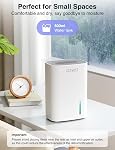 CLEVAST Petit Déshumidificateur pour Maison, 30 OZ Mini Déshumidificateurs Silencieux pour Chambre, Déshumidificateur d'Air Portable Compact pour Salle, Salle de Bain, Placard, Camping-Car, Maison (Non Sans Fil)