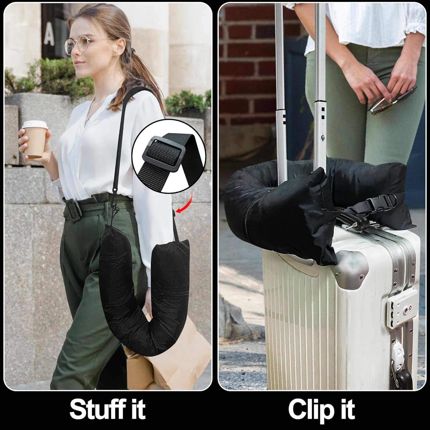 SARISUN Oreiller De Voyage Pour Avion, Oreiller D'avion Avec Masque Pour Les Yeux 3D Pour