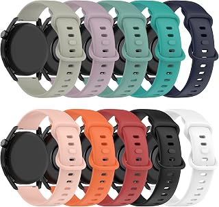 Replacement Bands Compatible for Garmin vivomove Trend Watch Strap Colourful Silicone Quick Release Strap Arm Bands for GarminMove Trend Smartwatch for Women Men
