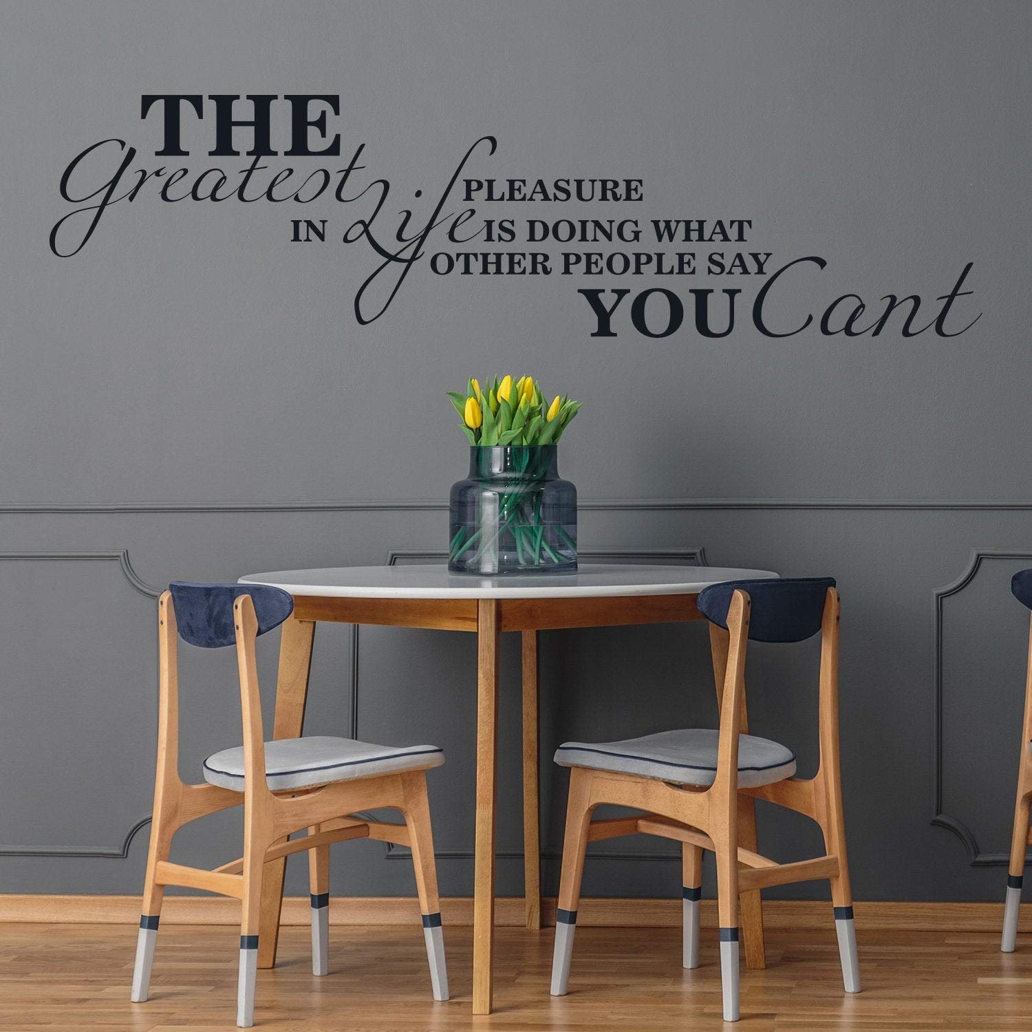 Calcomanía de pared para decoración de sala de estar, vinilo para el hogar, frase en inglés "Grandes palabras motivacionales para el aula"