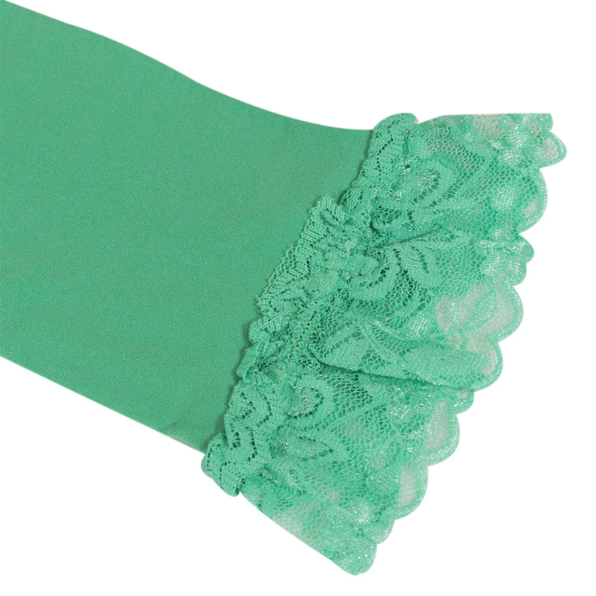 Wrapables Toddler Stretch Leggings con encaje - Verde -