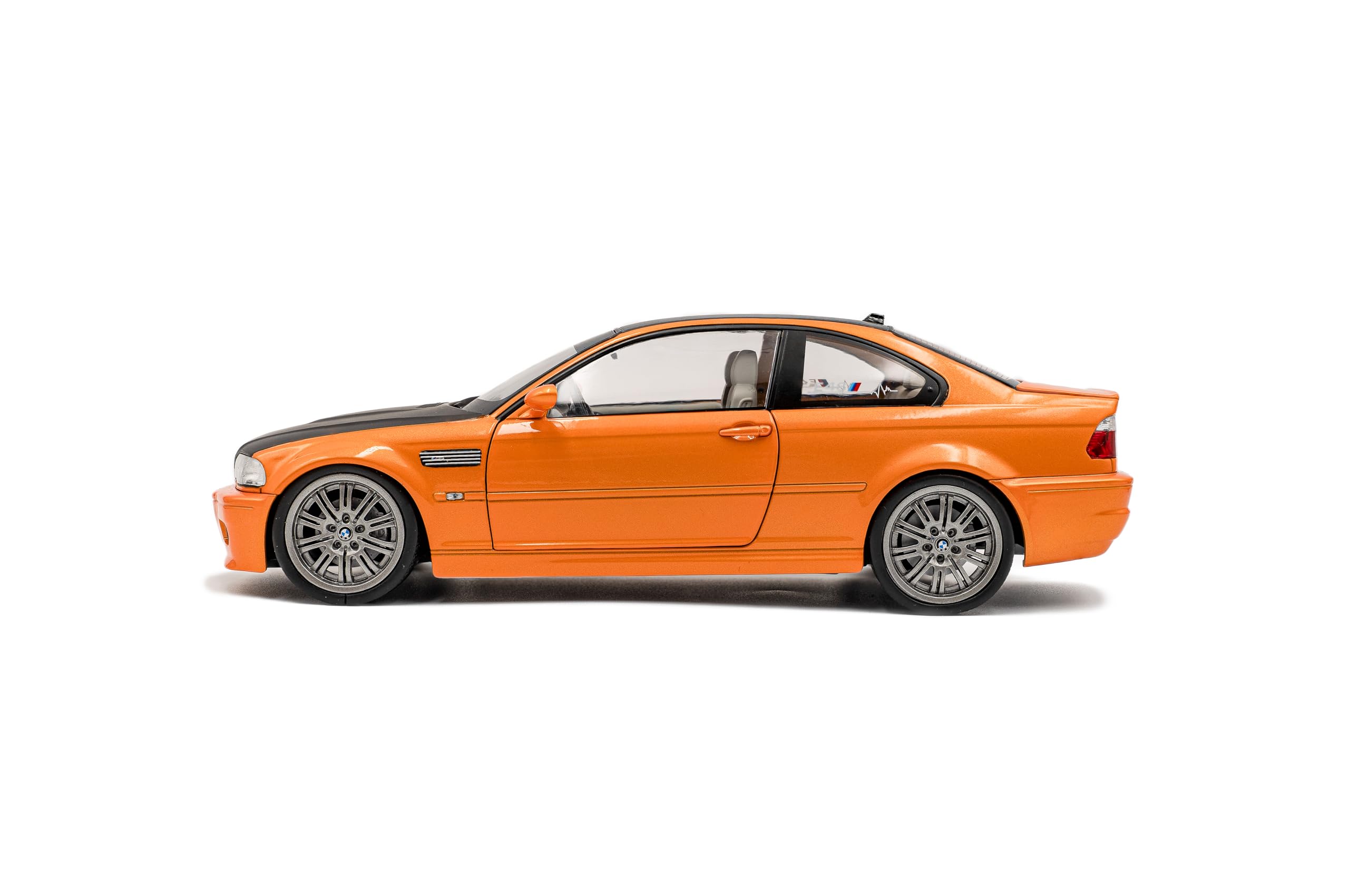 Solido Funciona a escala 1:18 BMW E46 M3 Coupe Orange 2000 Diecast Model Car S1806509
