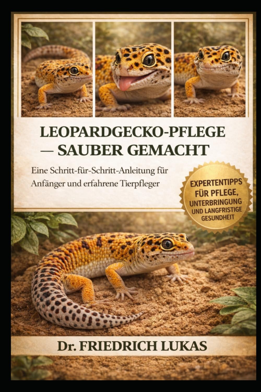 LEOPARDGECKO-PFLEGE – SAUBER GEMACHT: Eine Schritt-für-Schritt-Anleitung für Anfänger und erfahrene Tierpfleger