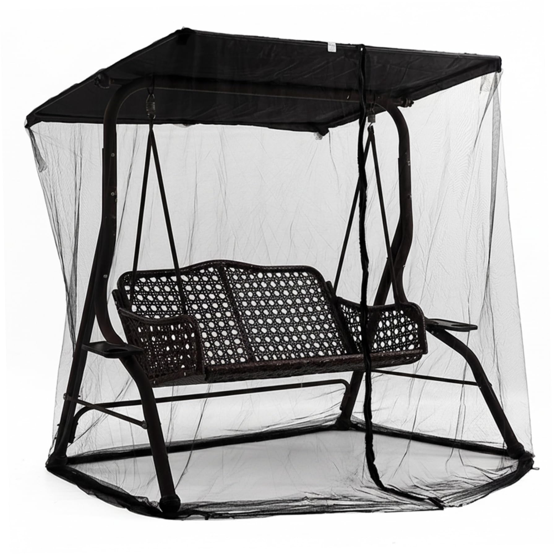 Red con toldo impermeable para columpio de 3 personas que soluciona los problemas de lluvia y sol