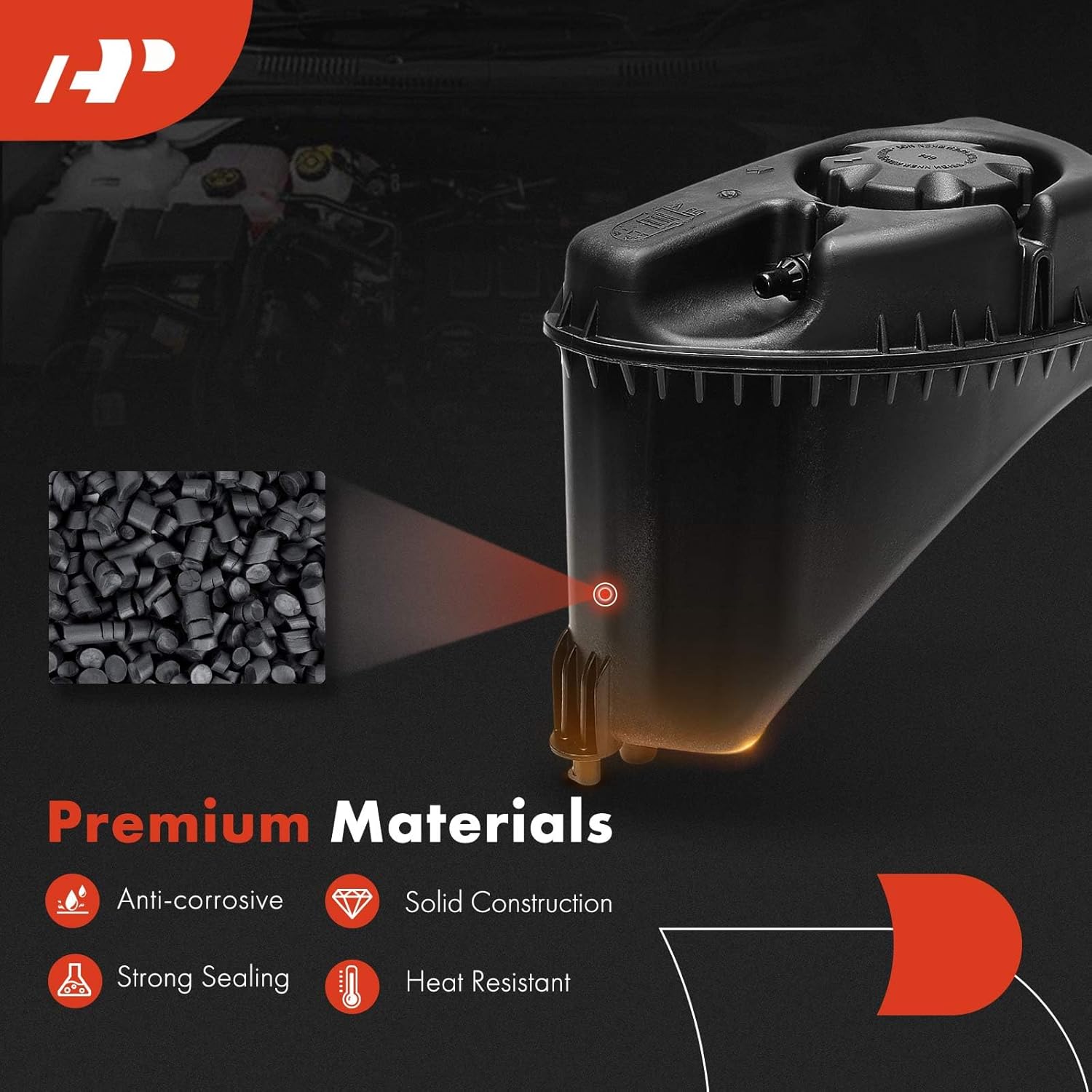 A-Premium Engine Coolant Overflow Recovery Reservoir Tank [with Cap & Sensor] Compatible with BMW 530e 2018-2023, 530i, 540i, 740i, 840i, 640i xDrive Gran Turismo, 745e xDrive, 840i Gran Coupe