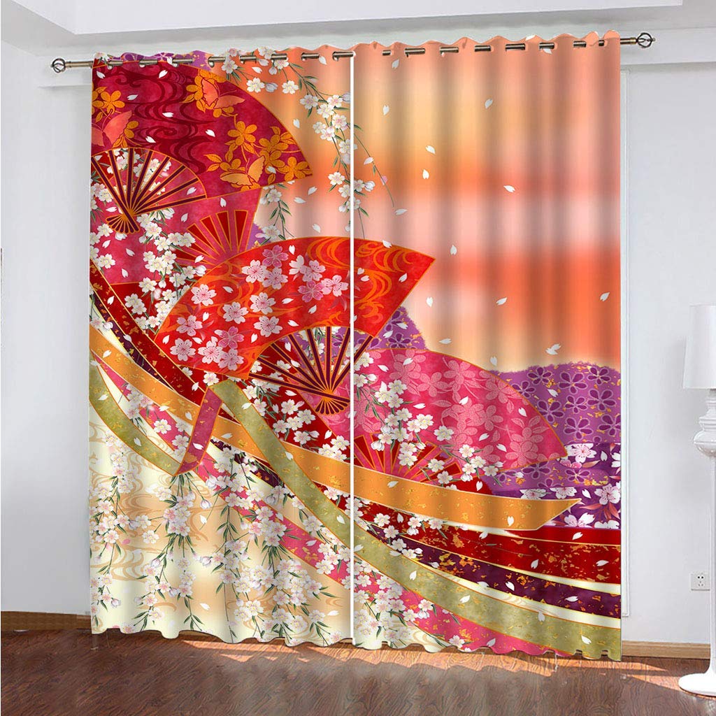 Rideaux et draperies occultants pour chambre enfant et adulte style japonais