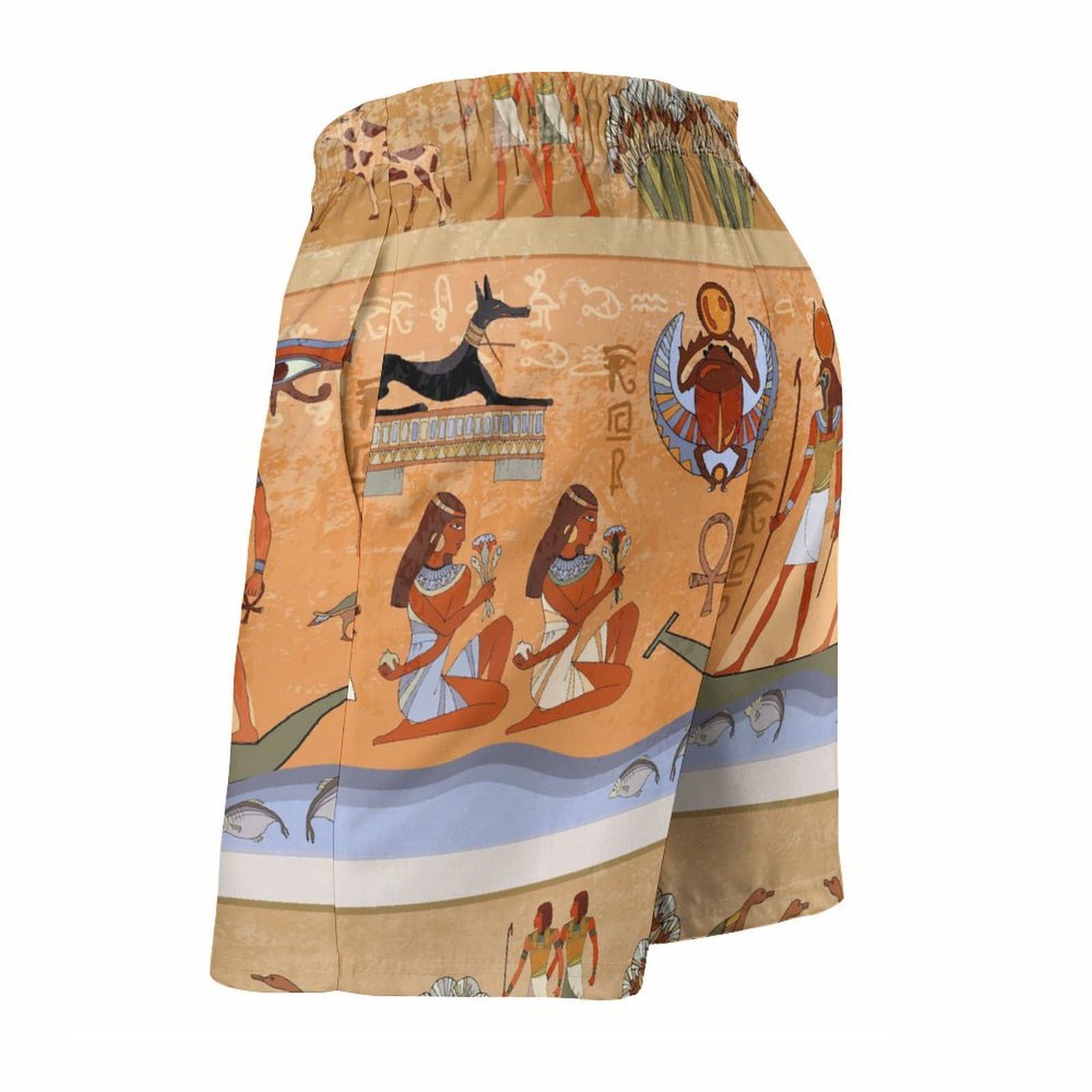 Maillots De Bain pour Hommes Board Shorts Motifs Égyptiens Shorts De Surf Short De Plage À Séchage