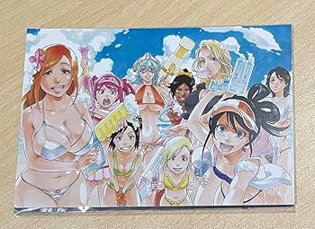 Amazon.co.jp: BLEACH EX. 原画展 ポストカード 水着 織姫 ルキア