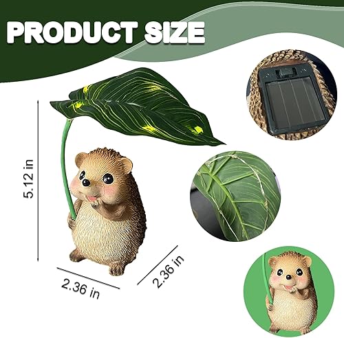 Miniatura 5 de Estatuas solares de jardín de ranas para decoración de jardín, luces con paraguas para exteriores, decoración de patio, decoración de patio al aire