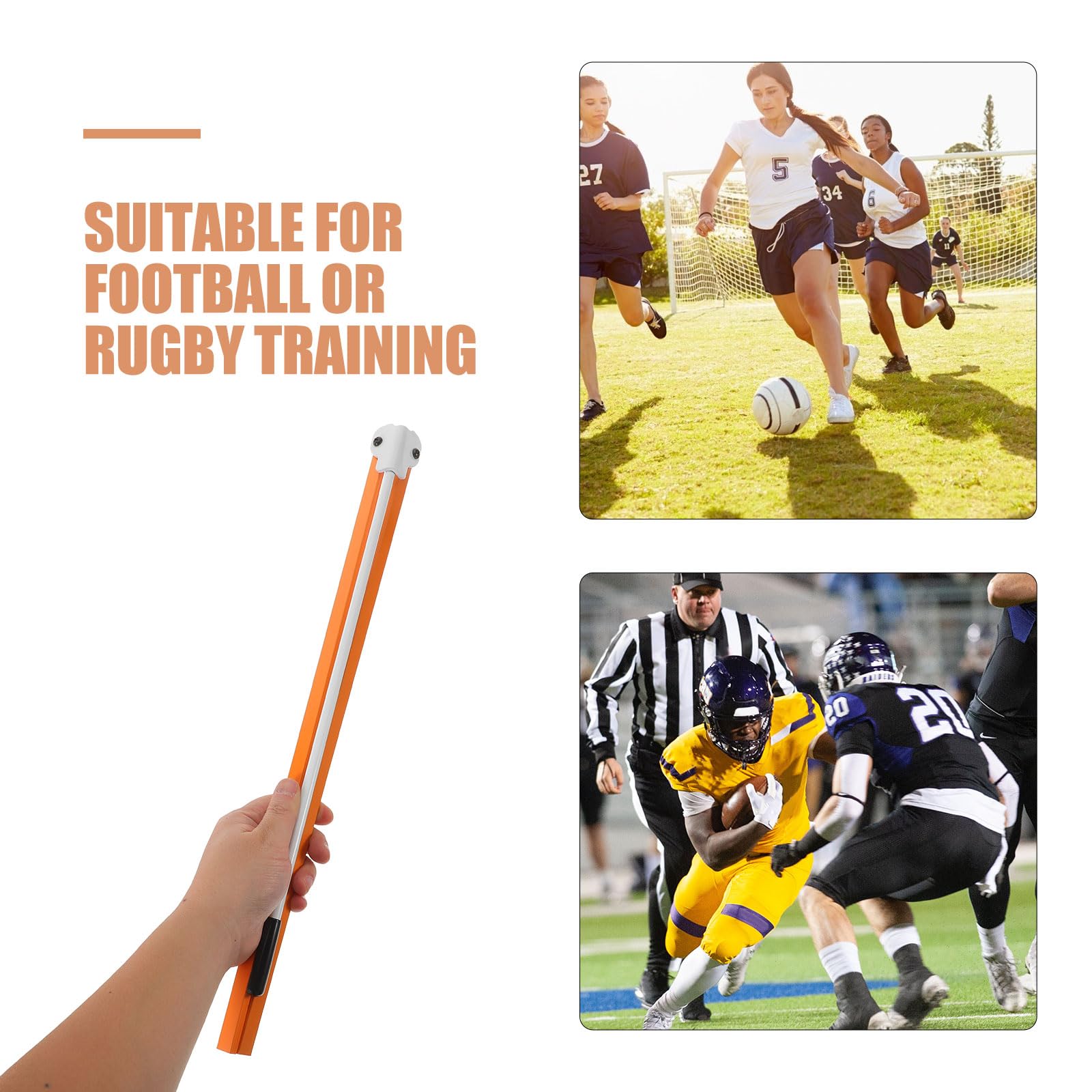 DOITOOL Fußball Kicking Tee Ständer und Rugby Kickständer aus Metall Leichter Stabiler Halter für Jugendspieler Outdoor Fußball Trainingsgerät für Schule und Garten