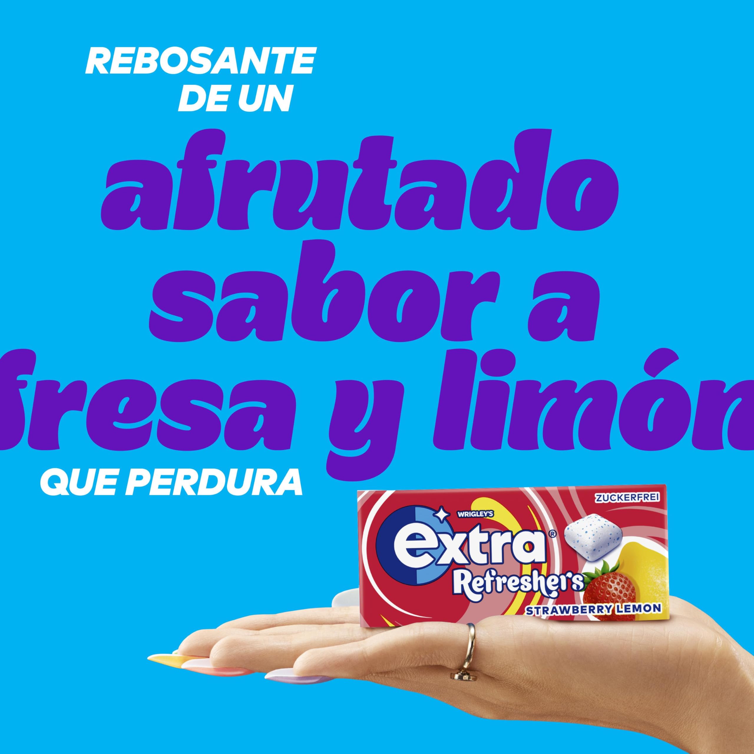 Orbit Refreshers Fresa Limón Handypack Chicles Sin Azúcar en grageas, 16x7uds