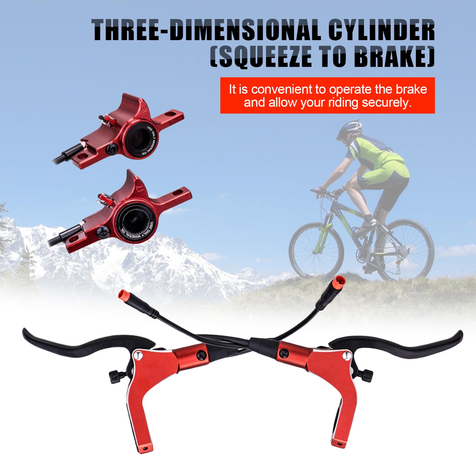 Générique Kit Freno Freno A Disco Idraulico Kit Freno Idraulico Kit Freno A Disco Idraulico Freni Freno Posteriore Freno per La Bicicletta