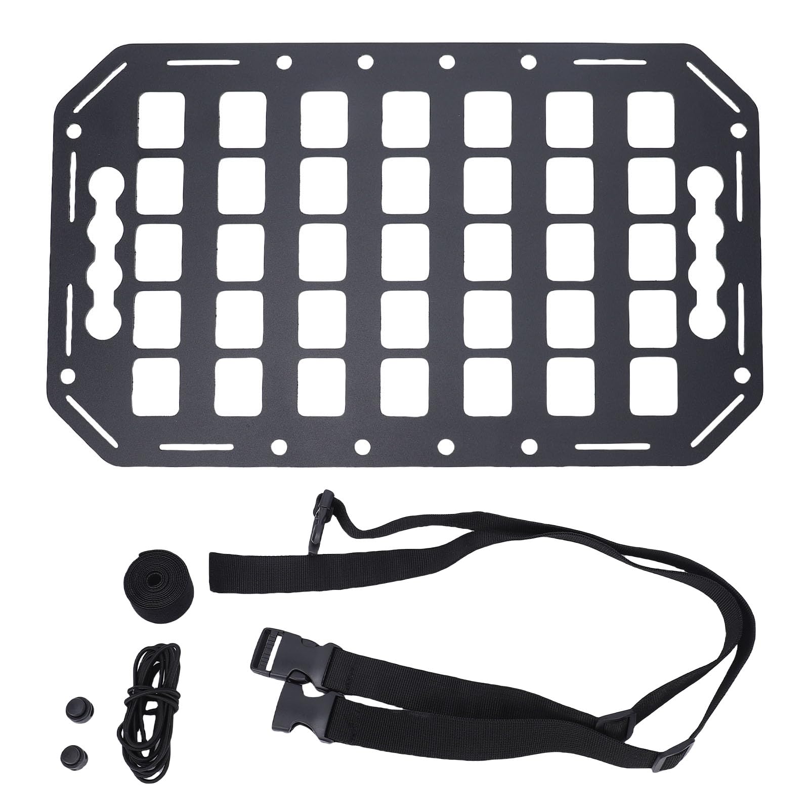 Ejoyous Panneau Molle, Panneau de Rangement en Aluminium pour Organisateur Latéral de Voiture, Porte-Outils Léger, Parfait pour Les Utilisateurs de SUV, de Pick-up et de Camping-Car