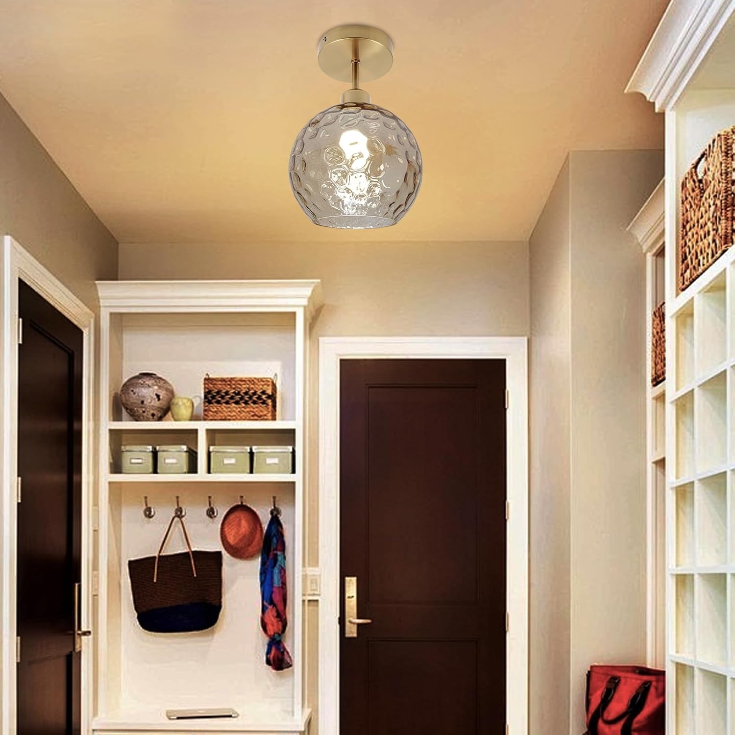 Flush Mount Ceiling Light, Lighting Fixture for Kitchen, Bedroom, Bathroom, and Hallway