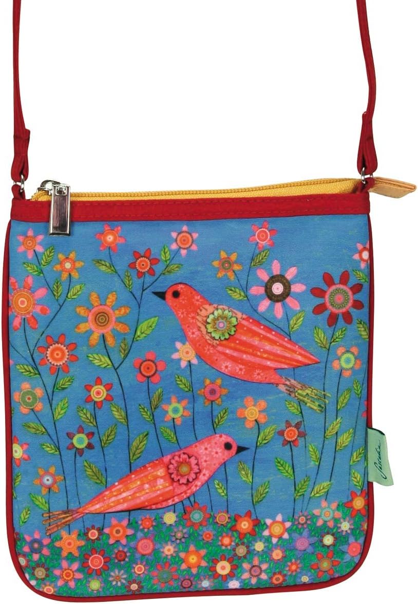 Mini Cross Body Bag 2 Birds Blue