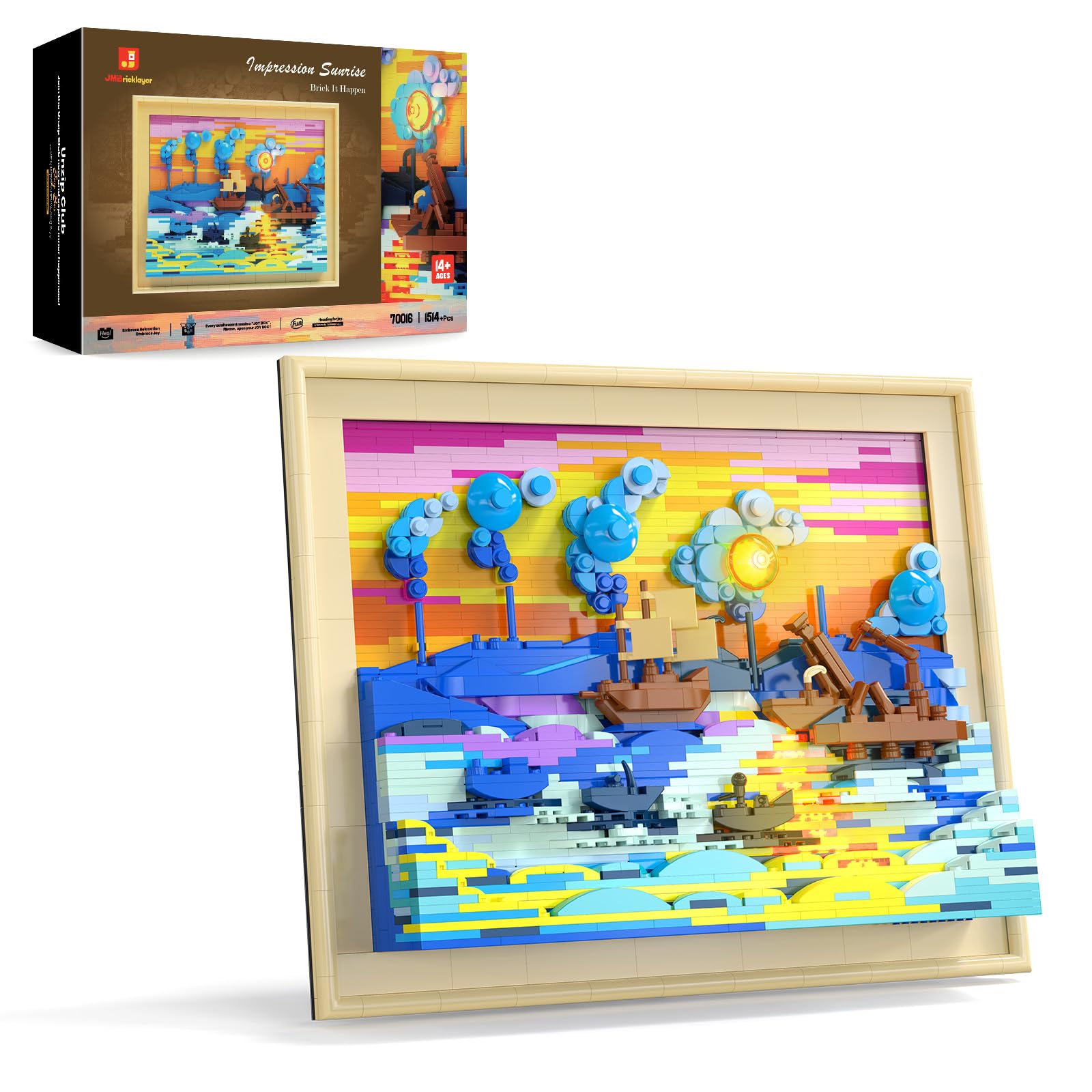 Amazon.co.jp: JMBricklayer 印象・日の出 ブロックセット ライト付き