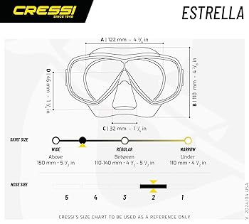 CRESSI Estrella Junior VIP Combo Set (7-13 Years) Estrella Mask & Top Snorkel